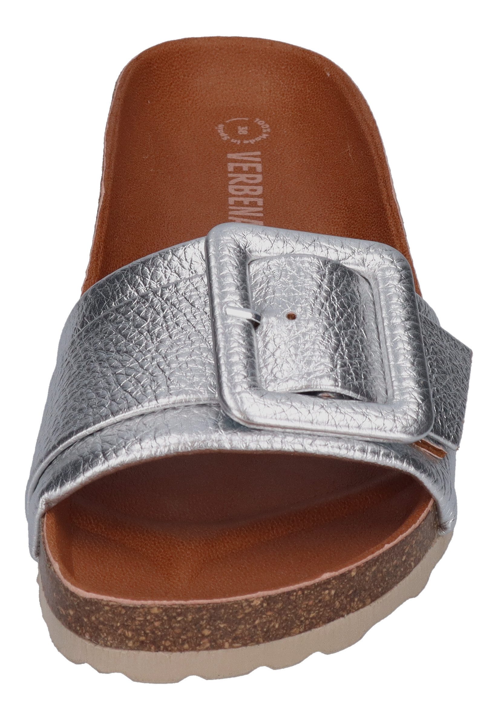 VERBENAS Reiko Elephant Pantolette Plata