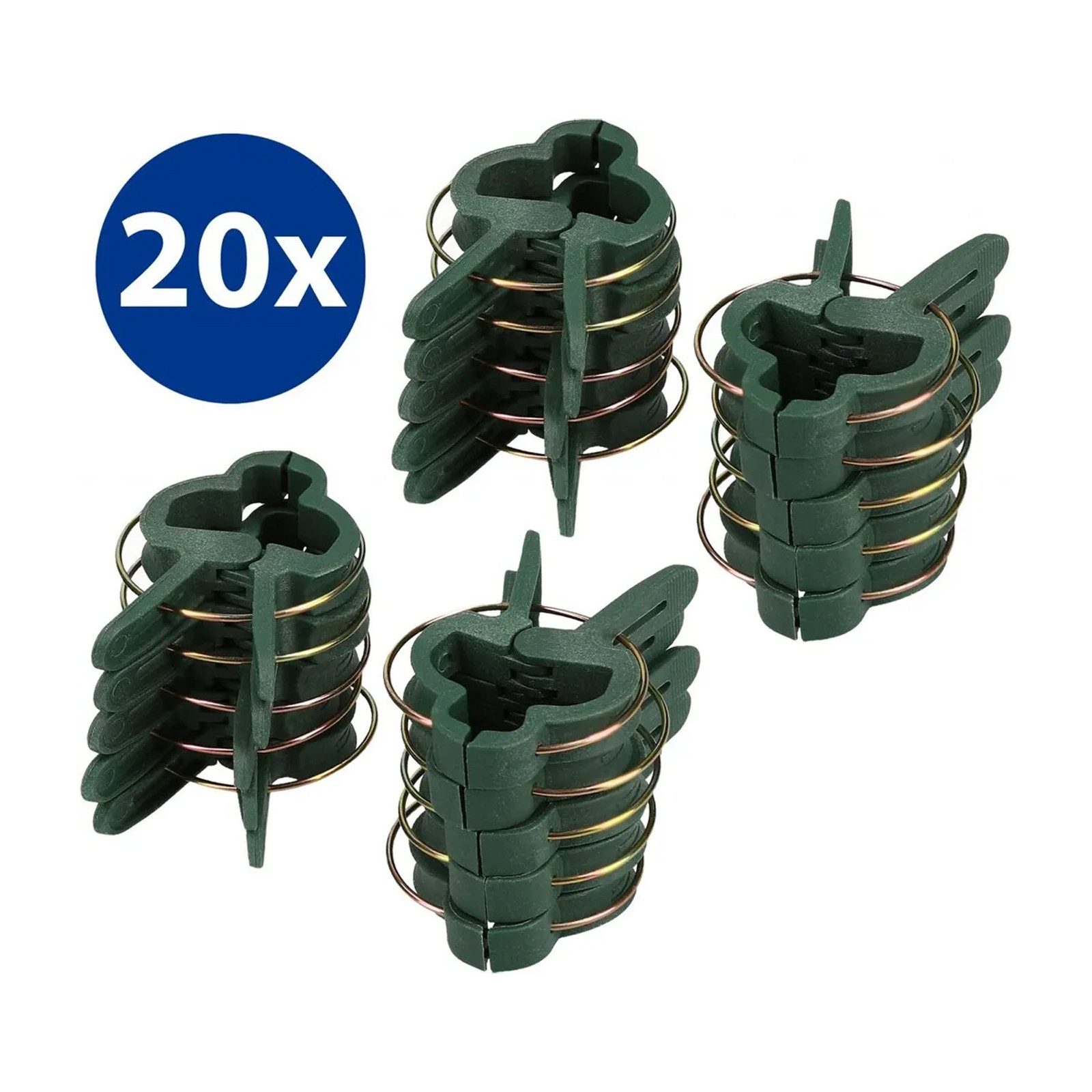 mumbi Gartenpflege-Set Gartenpflege-Set 20x Pflanzenclips Klein Pflanzenklammern Rankhilfe
