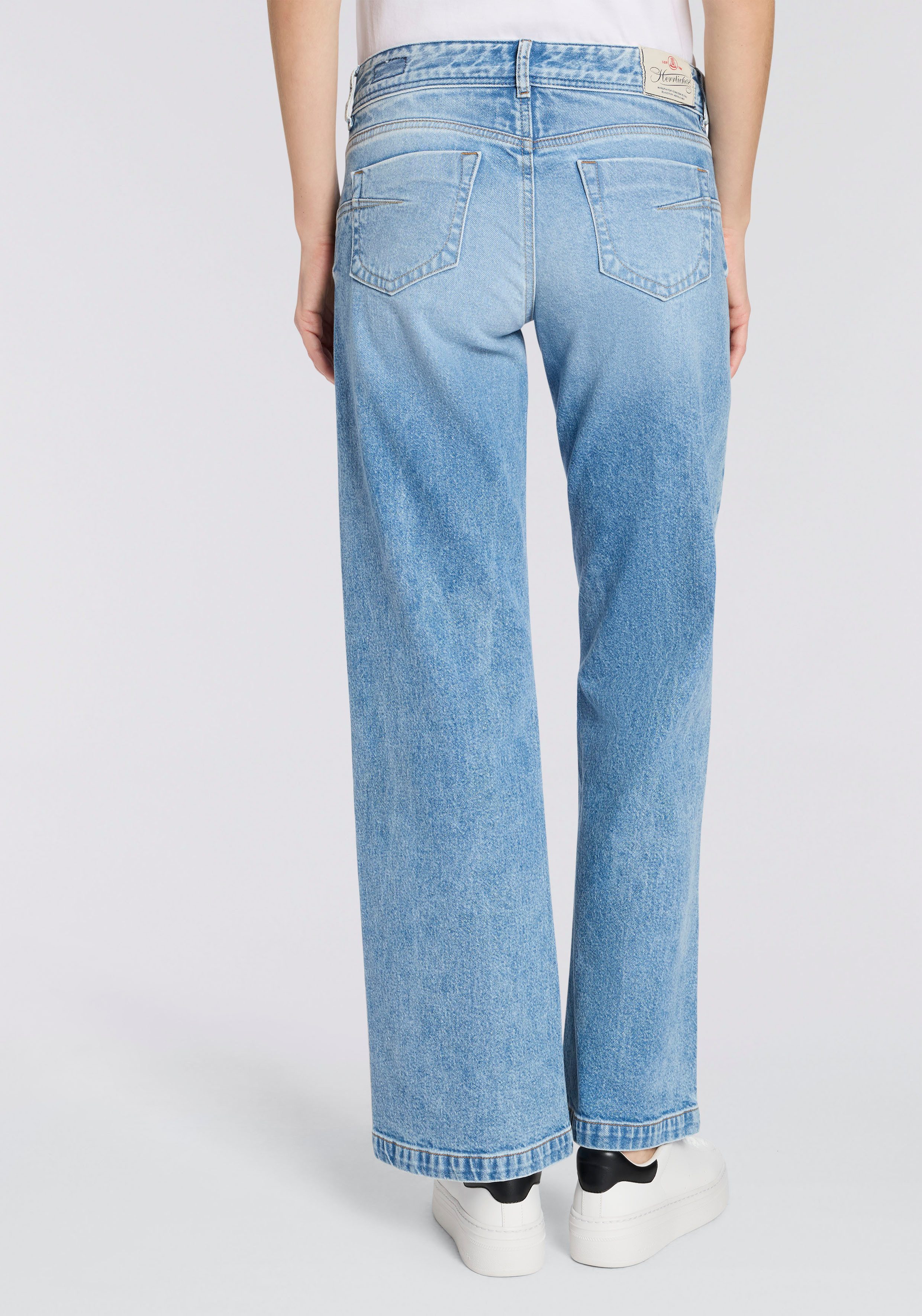 Herrlicher 5-Pocket-Jeans Edna Denim Flared Fit mit mittlerer Leibhöhe