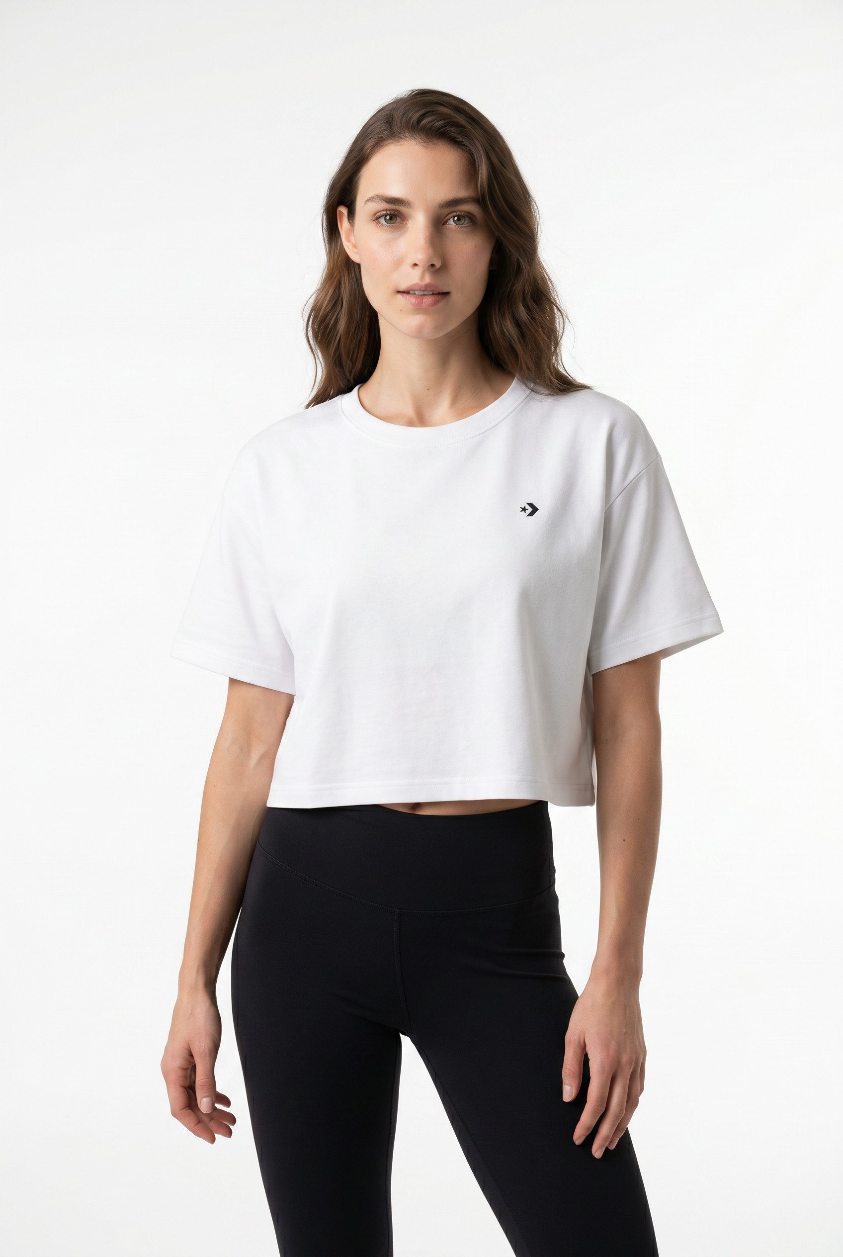 Converse T-Shirt STAR CHEVRON SPORTY TEE Kurzarm, mit Rundhalsausschnitt, ohne Verschluss, aus Baumwolle