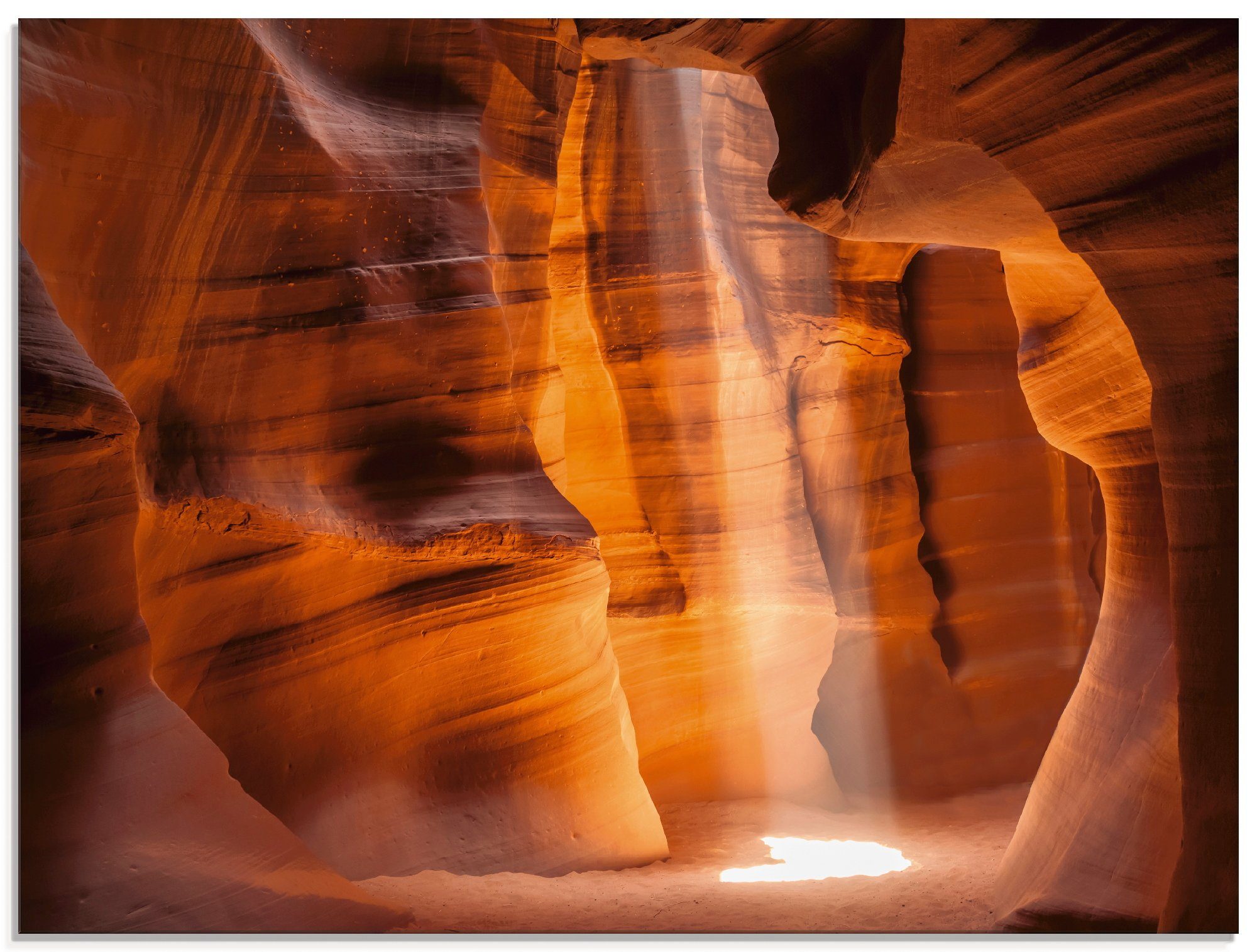 Artland Glasbild Antelope Canyon verschiedenen St), in Lichtsäule (1 Amerika Größen II