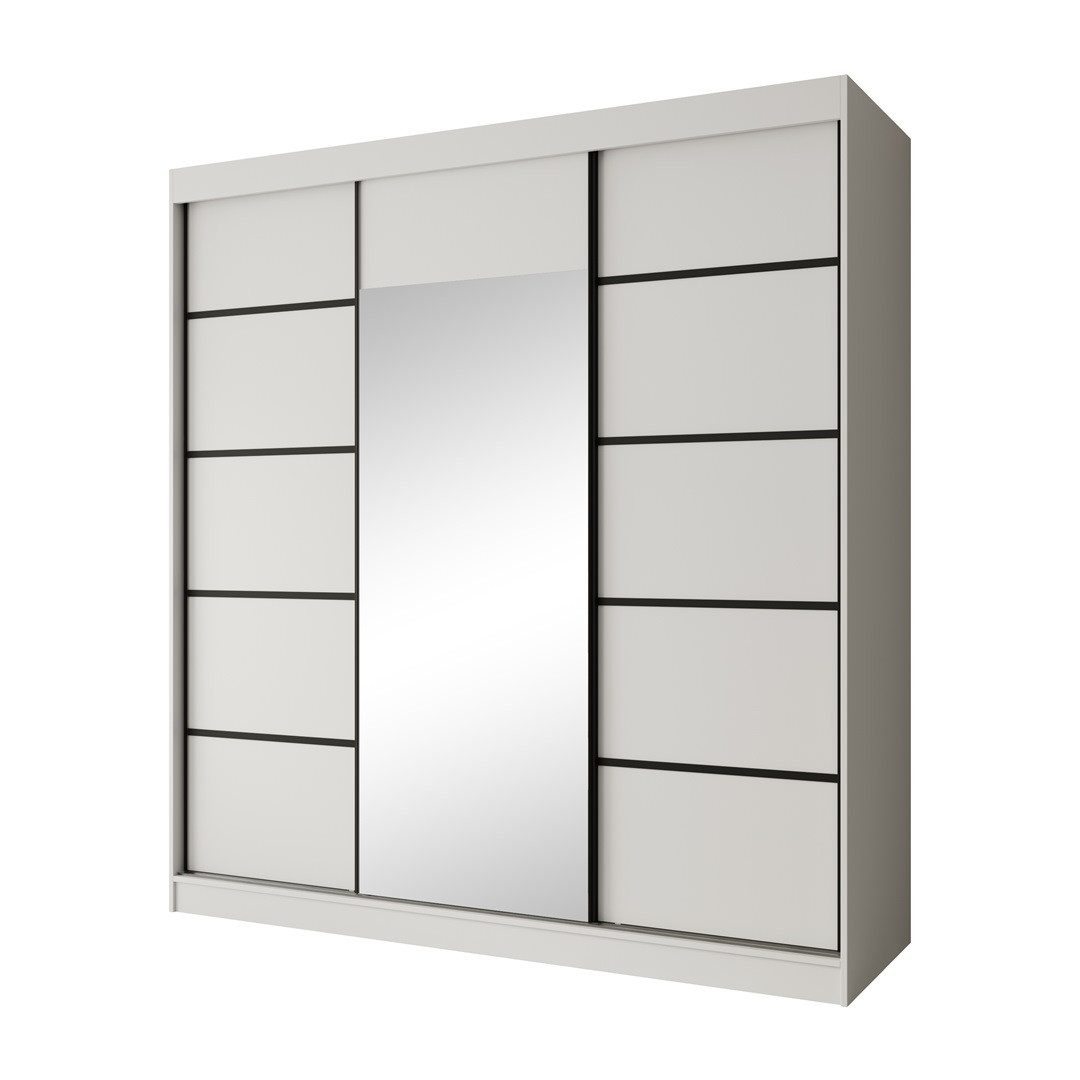 Beautysofa Schiebetürenschrank Monika (3-türig Schrank mit günstig online kaufen