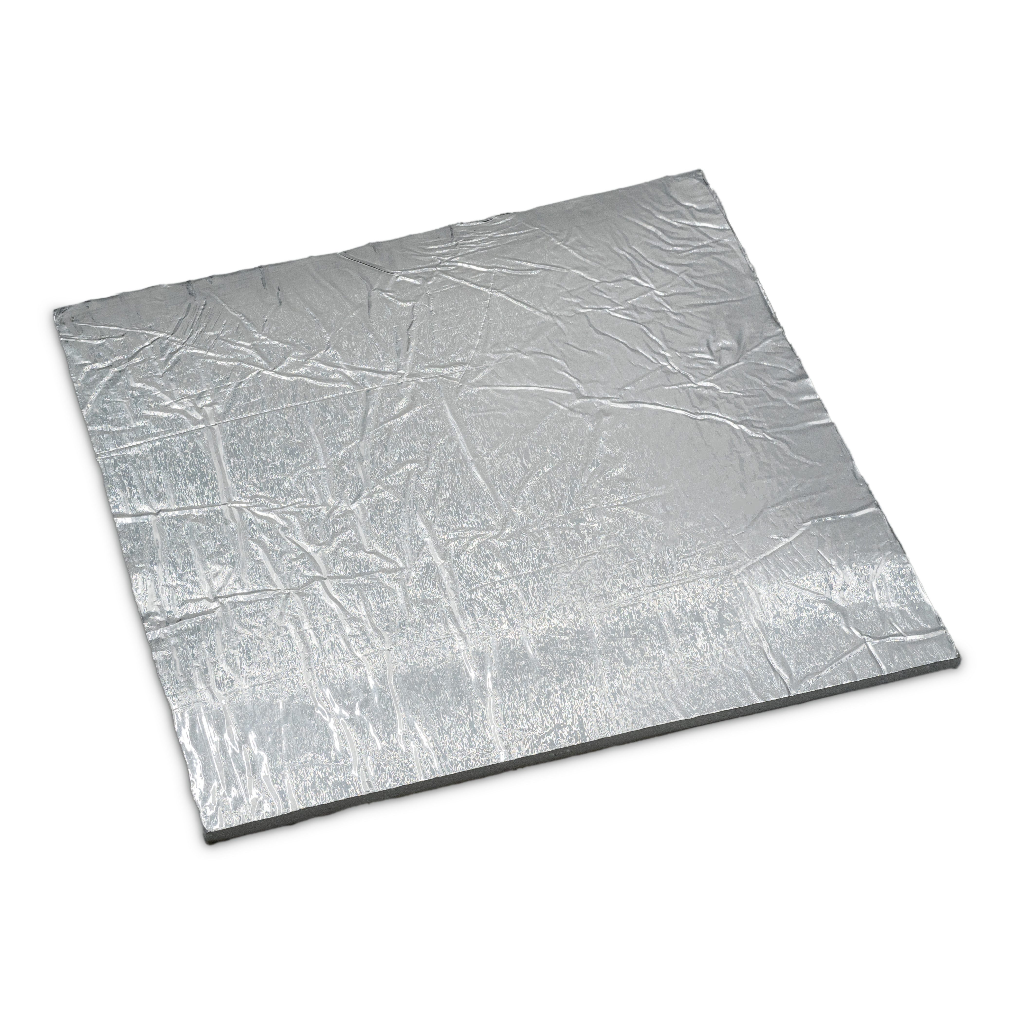 Feuerfest 123 GmbH Glasfasermatte Keramikfasermatte Aluminiumbeschichtung - Isolierung für Kamine & Öfen, Hochtemperatur-Isolierung - Aluminiumsilikat, hitzebeständig