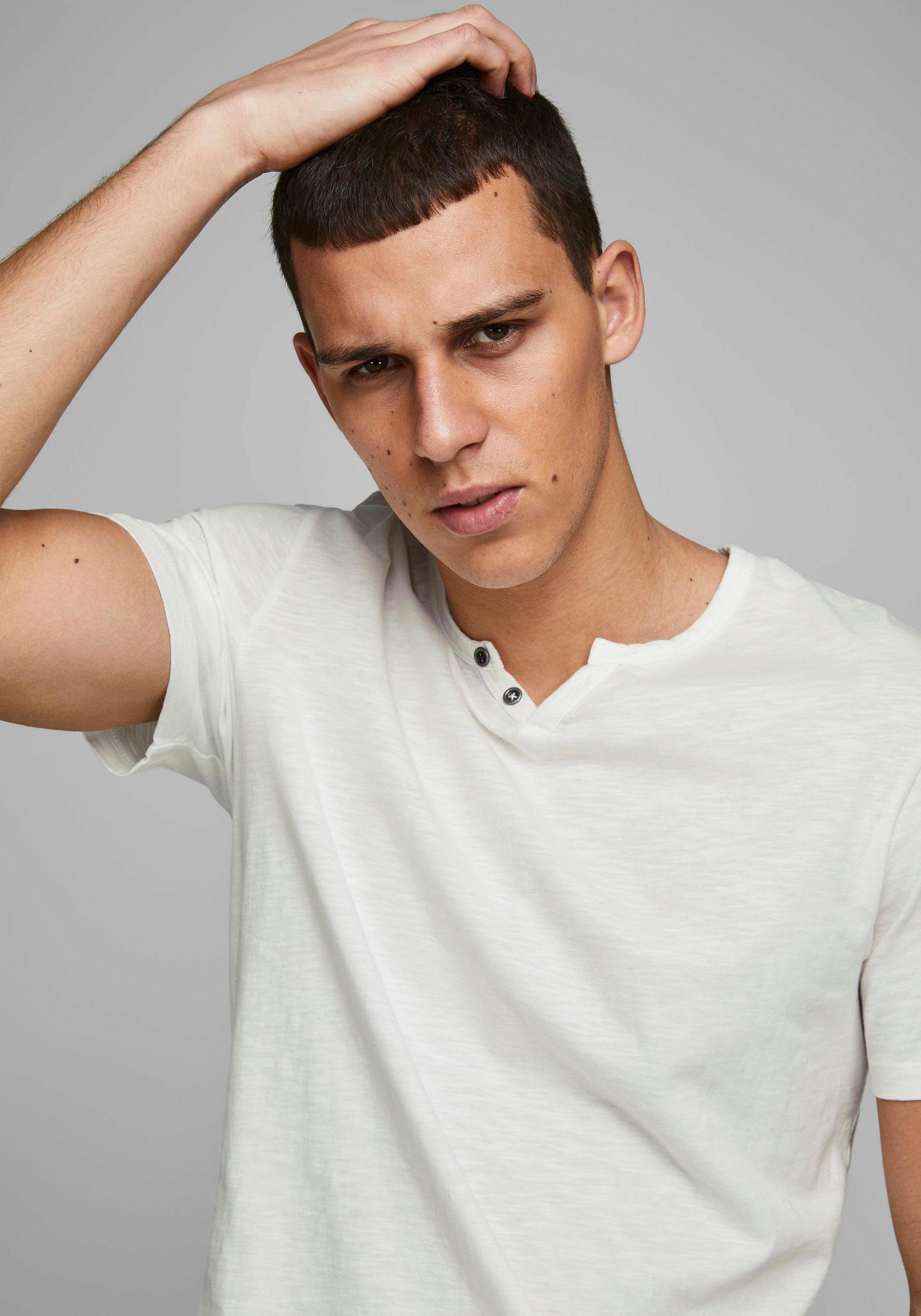 Jack & Jones T-Shirt SPLIT NECK TEE