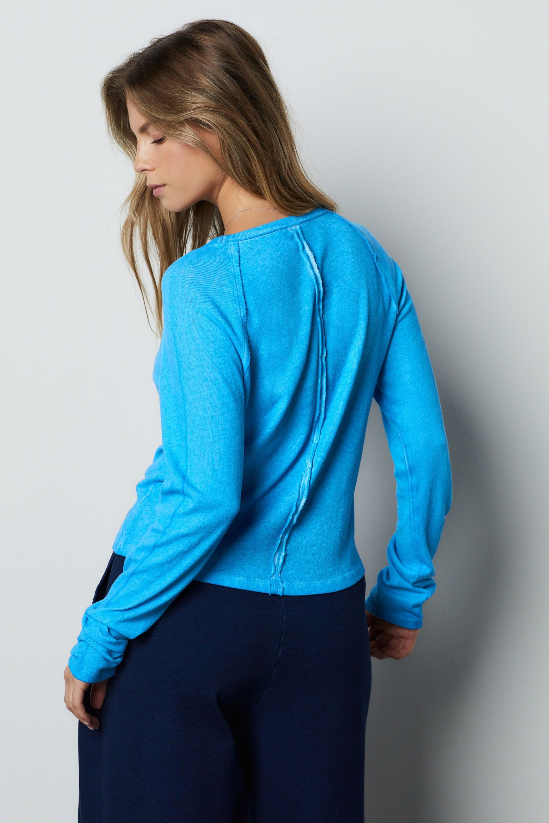 Next Langarmshirt Unversäumtes Langarm-T-Shirt mit Waschung (1-tlg) günstig online kaufen