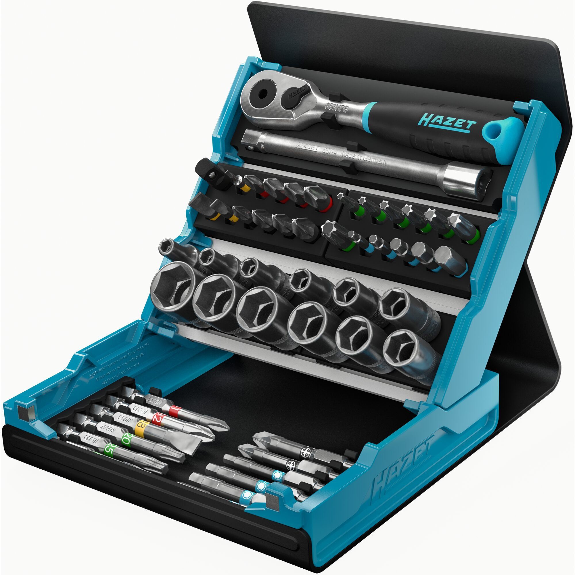 HAZET Werkzeugset Hazet SmartCase Bit-Satz 2200SC-2, 50-teilig, (50-tlg)