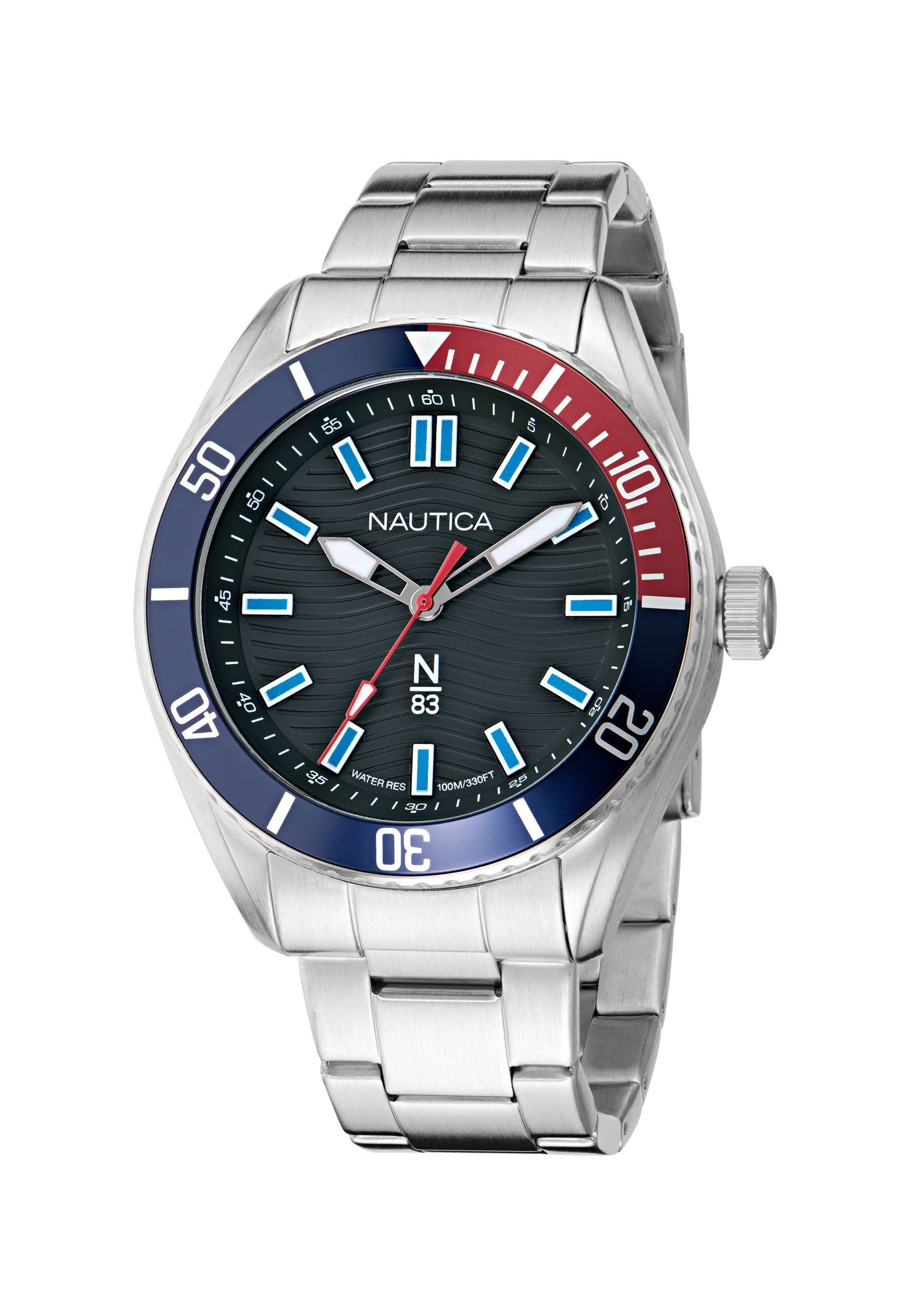 NAUTICA Quarzuhr FINN WELT, (1-tlg), Quarz-Analoguhr