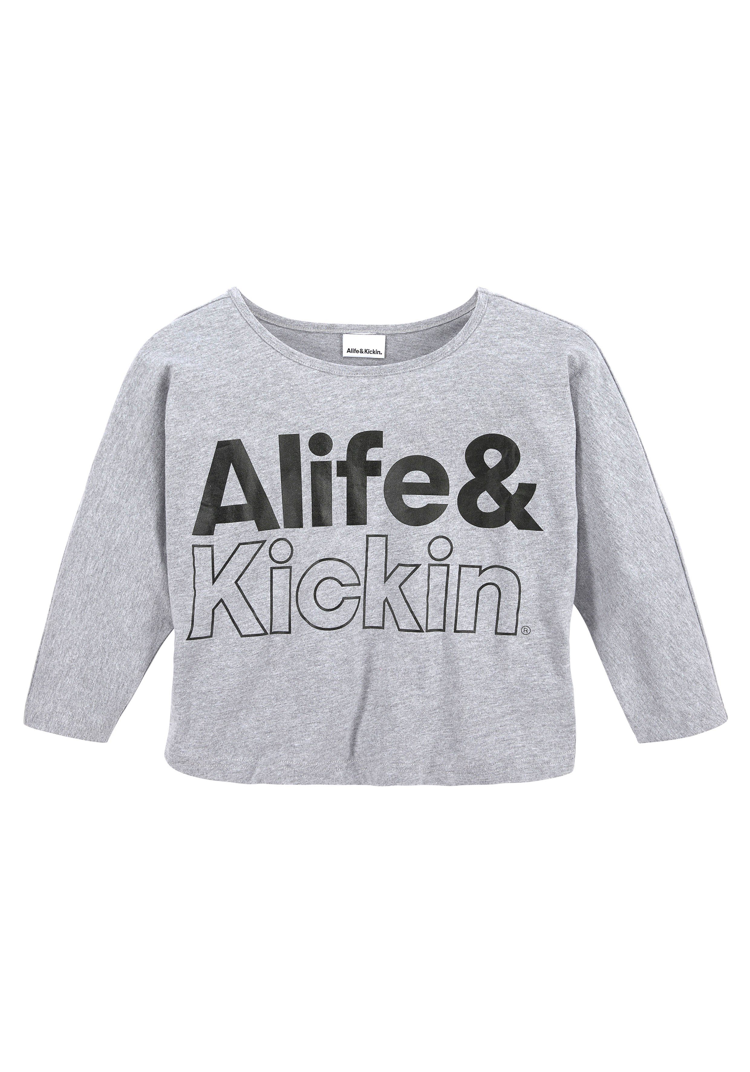 Top + 3/4-Arm-Shirt - Kids. Alife Kickin & & Alife für MARKE! (2-tlg) Logo Druck mit NEUE Kickin