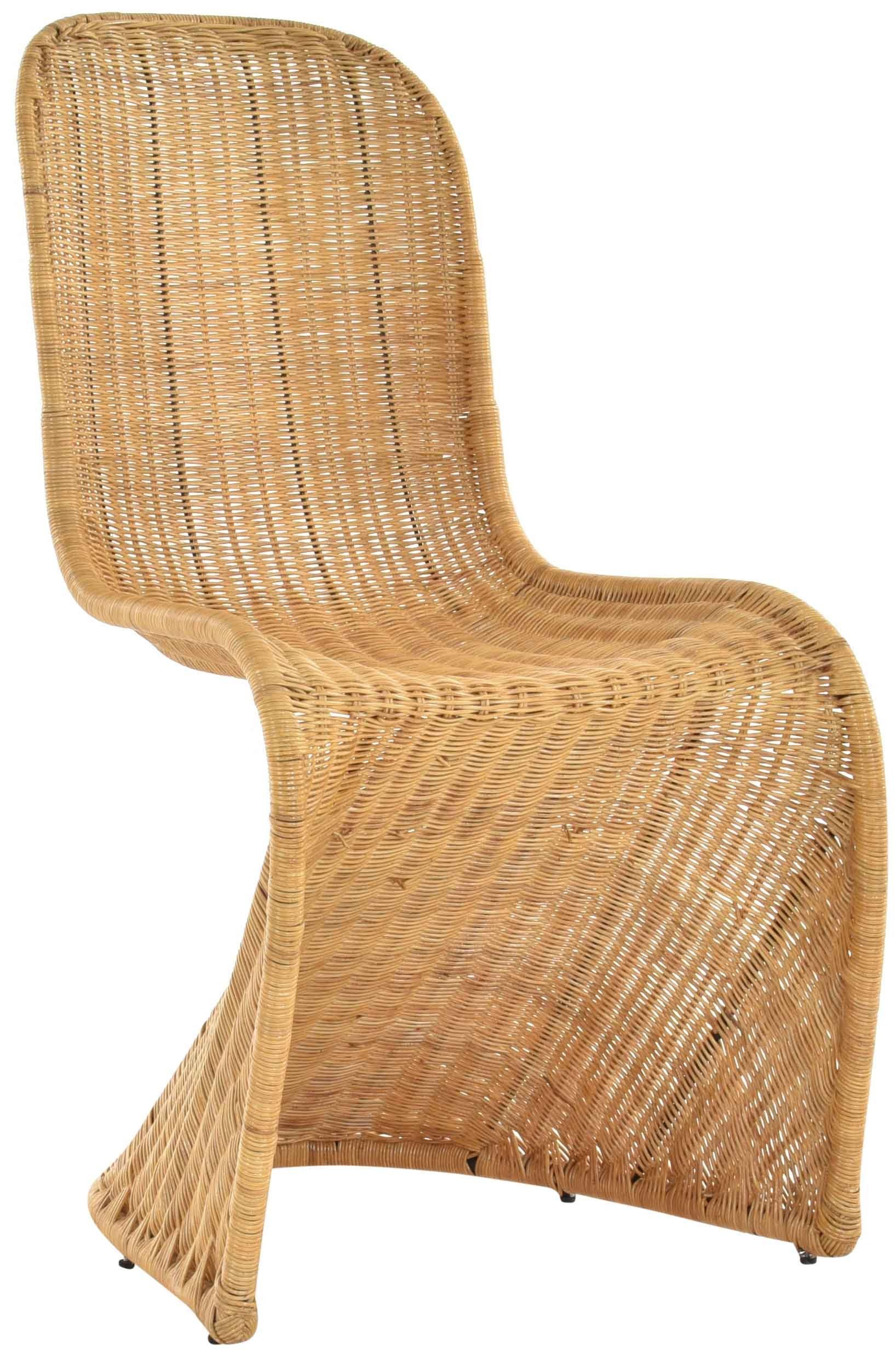 Krines Home Esszimmerstuhl »Schwingstuhl Esszimmer Stuhl aus Rattan