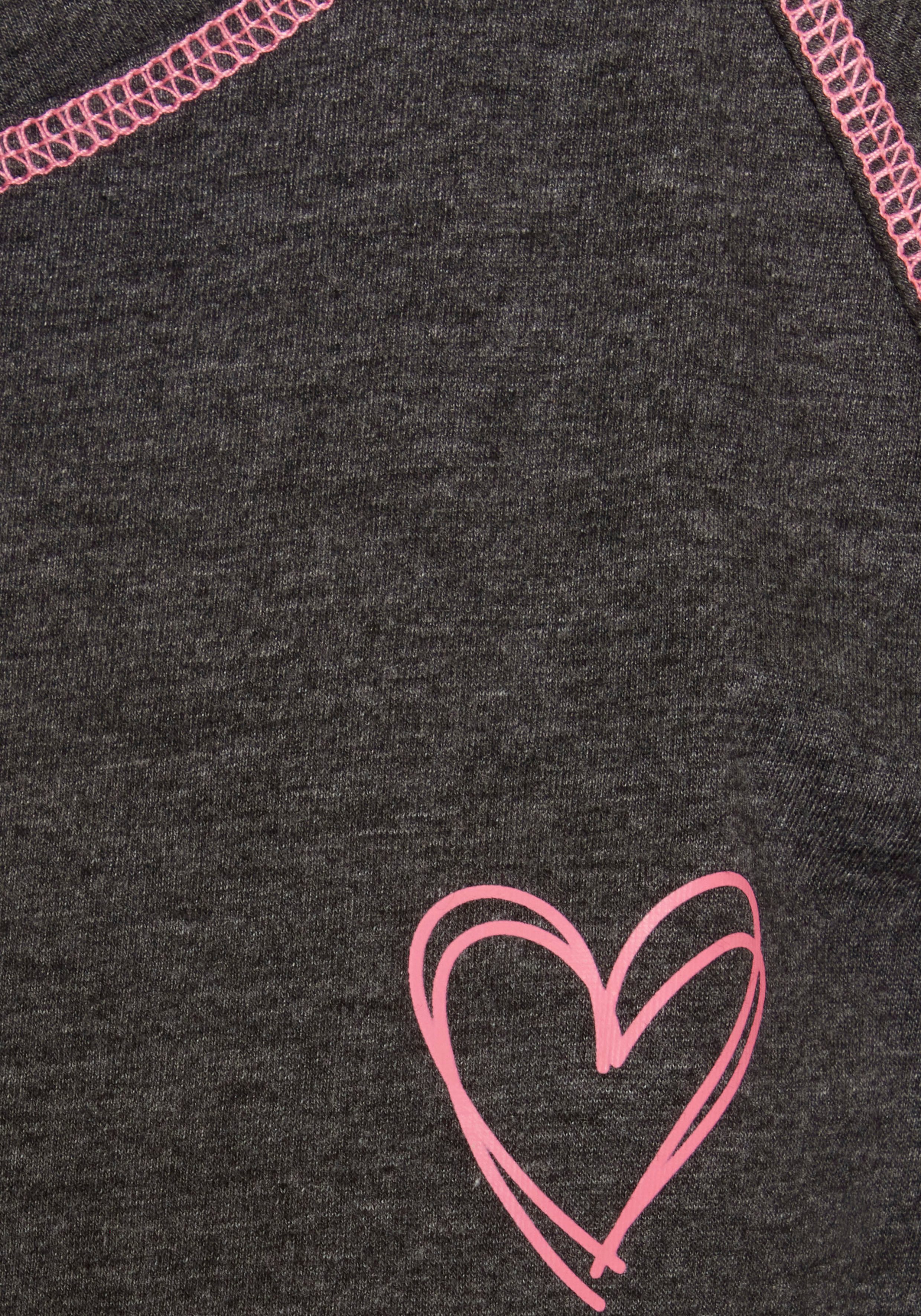 Vivance Dreams Shorty (Set, 2 tlg) mit dekorativen Flatlock-Nähten in Neonfarben
