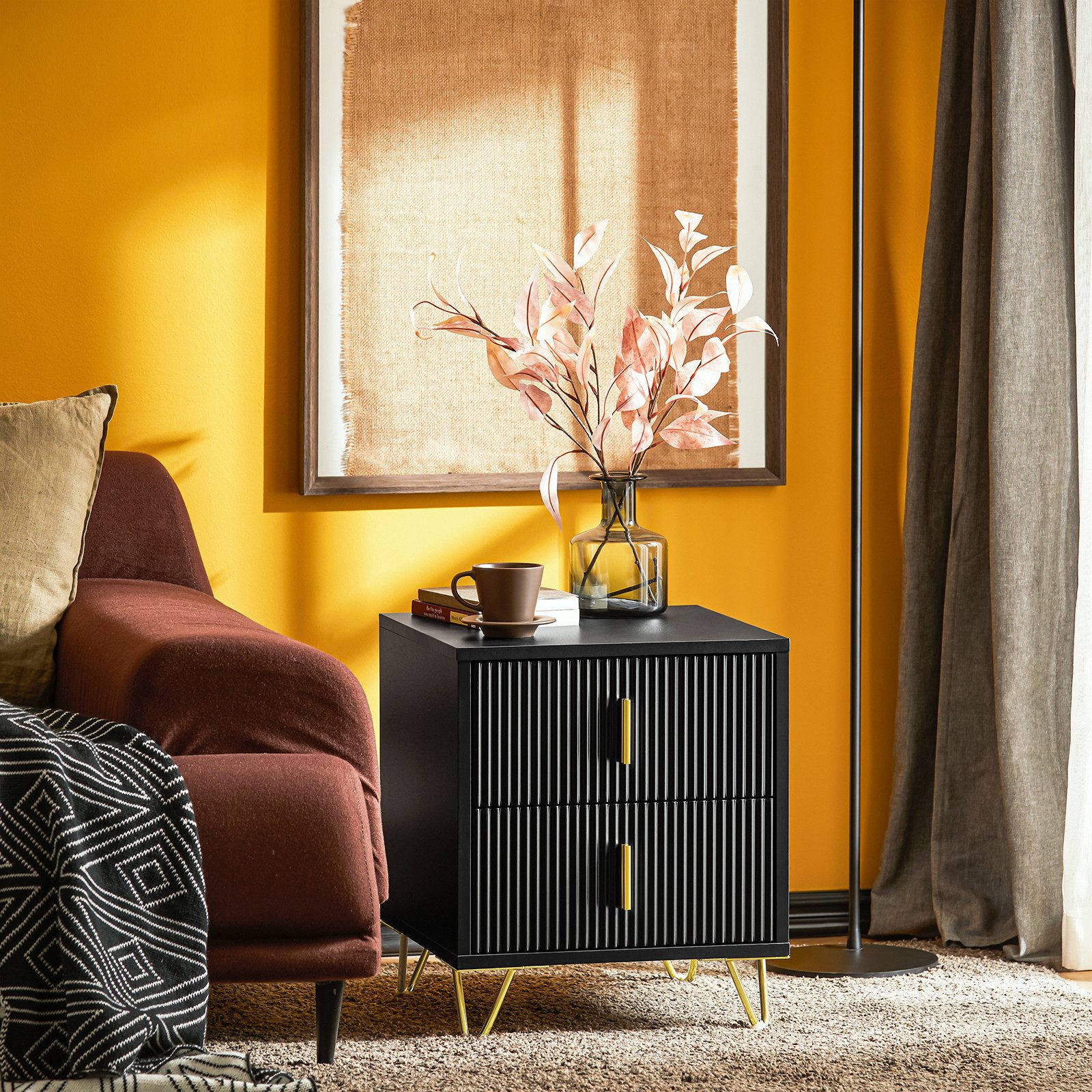 SoBuy Beistelltisch DE-FBT115x2, Sofatisch Couchtisch Wohnzimmertisch, 2er günstig online kaufen