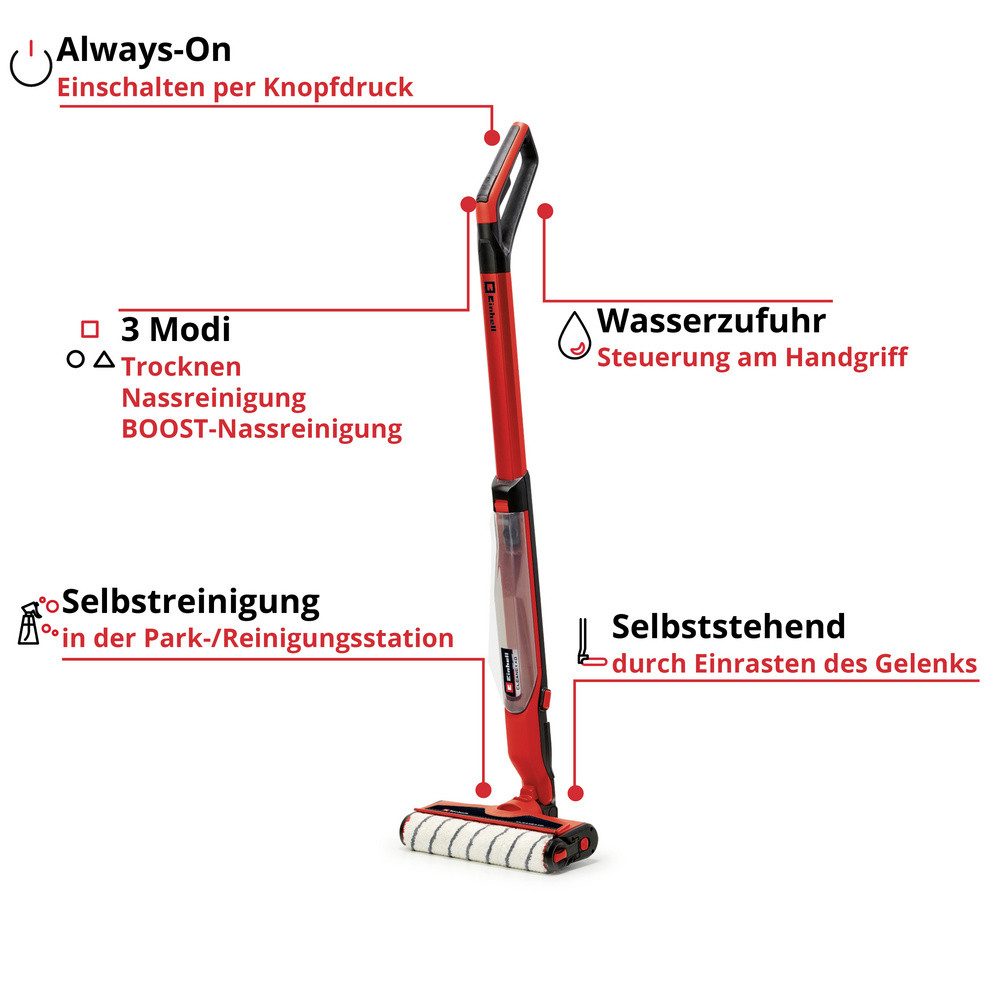Einhell Bodenstaubsauger Einhell CLEANEXXO Power X-Change 1x 2,5Ah Hartbodenreiniger inkl. Ak