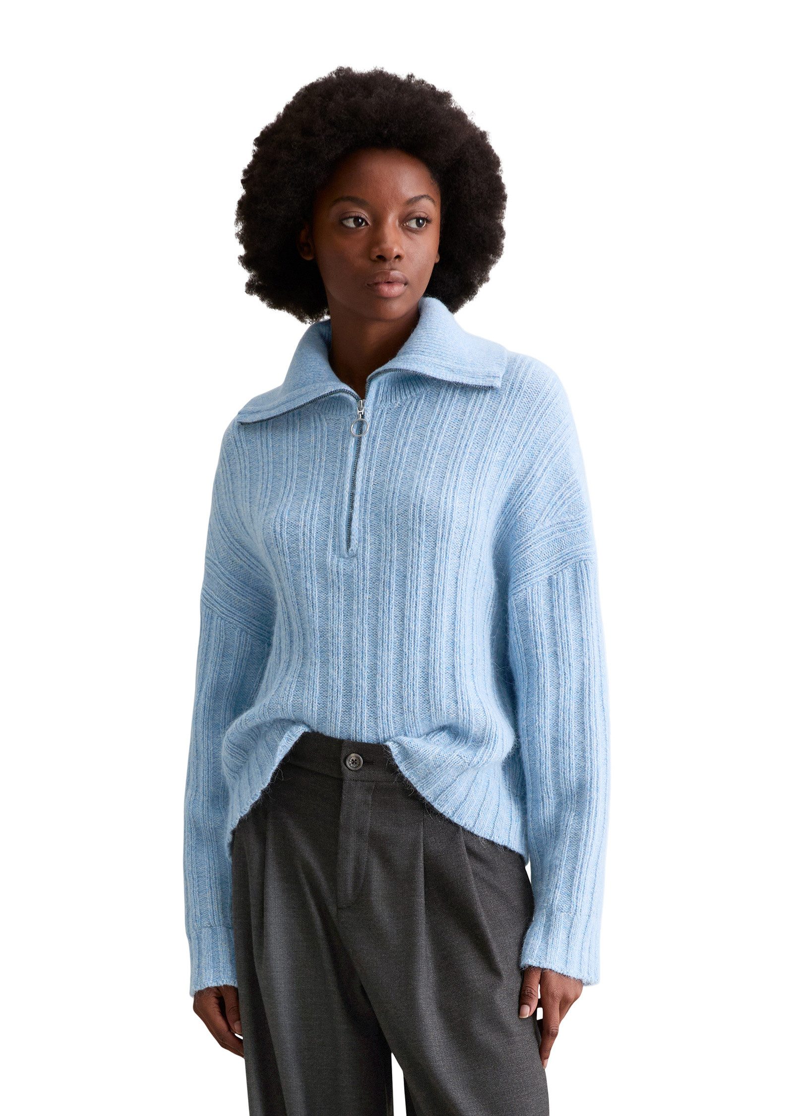 Marc O'Polo DENIM Rollkragenpullover aus edlem Wolle-Alpakawolle-Mix günstig online kaufen