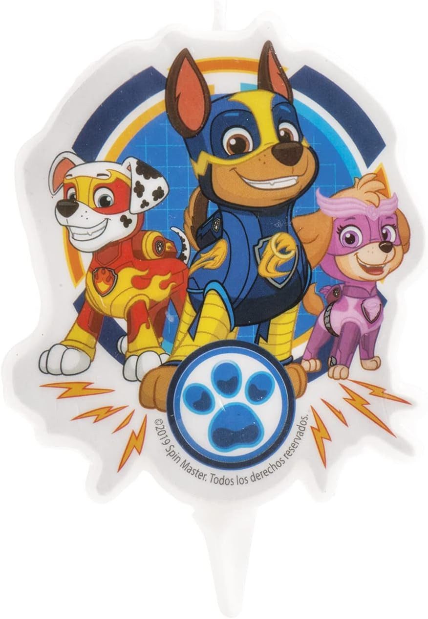 deKora Geburtstagskerze Kerze Paw Patrol 7,5 cm