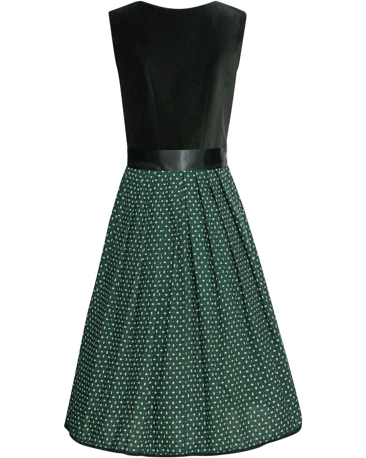 Almsach Dirndl Midi-Samtdirndl