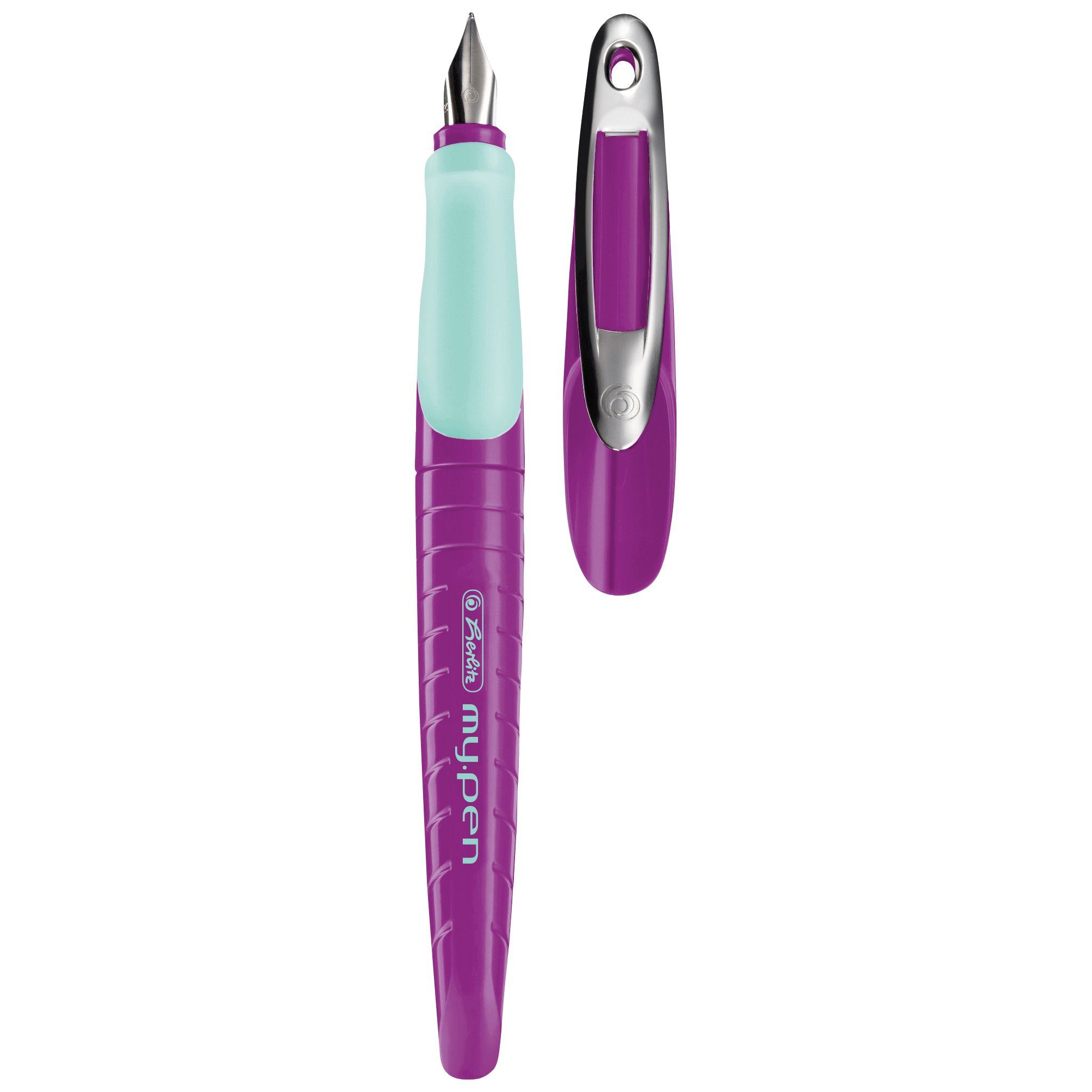 Herlitz Füllhalter Herlitz Schulfüllhalter / Füller "my.pen" / Farbe: lila/minze