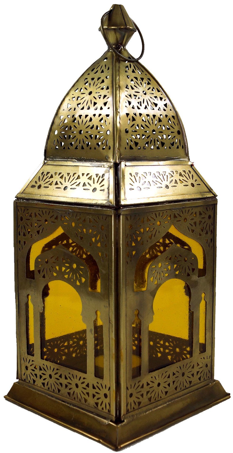 Guru-Shop Laterne Orientalische Metall/Glas Laterne in..