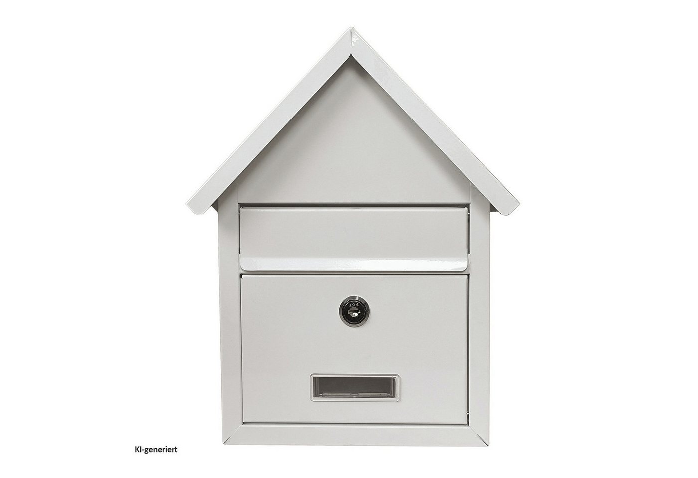 HTI-Living Briefkasten Briefkasten Amin Weiß mit Spitzdach (Stück, 1-St., 1 Briefkasten), zur Wandmontage