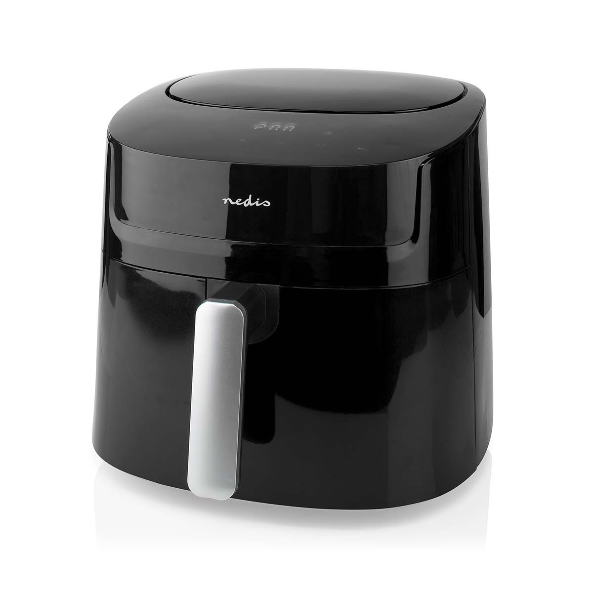 Nedis Heißluftfritteuse KAAF170BK, 1800 W, Temperatur 40–200 °C, Timer bis 60 Min, einfache Bedienung für Zuhause