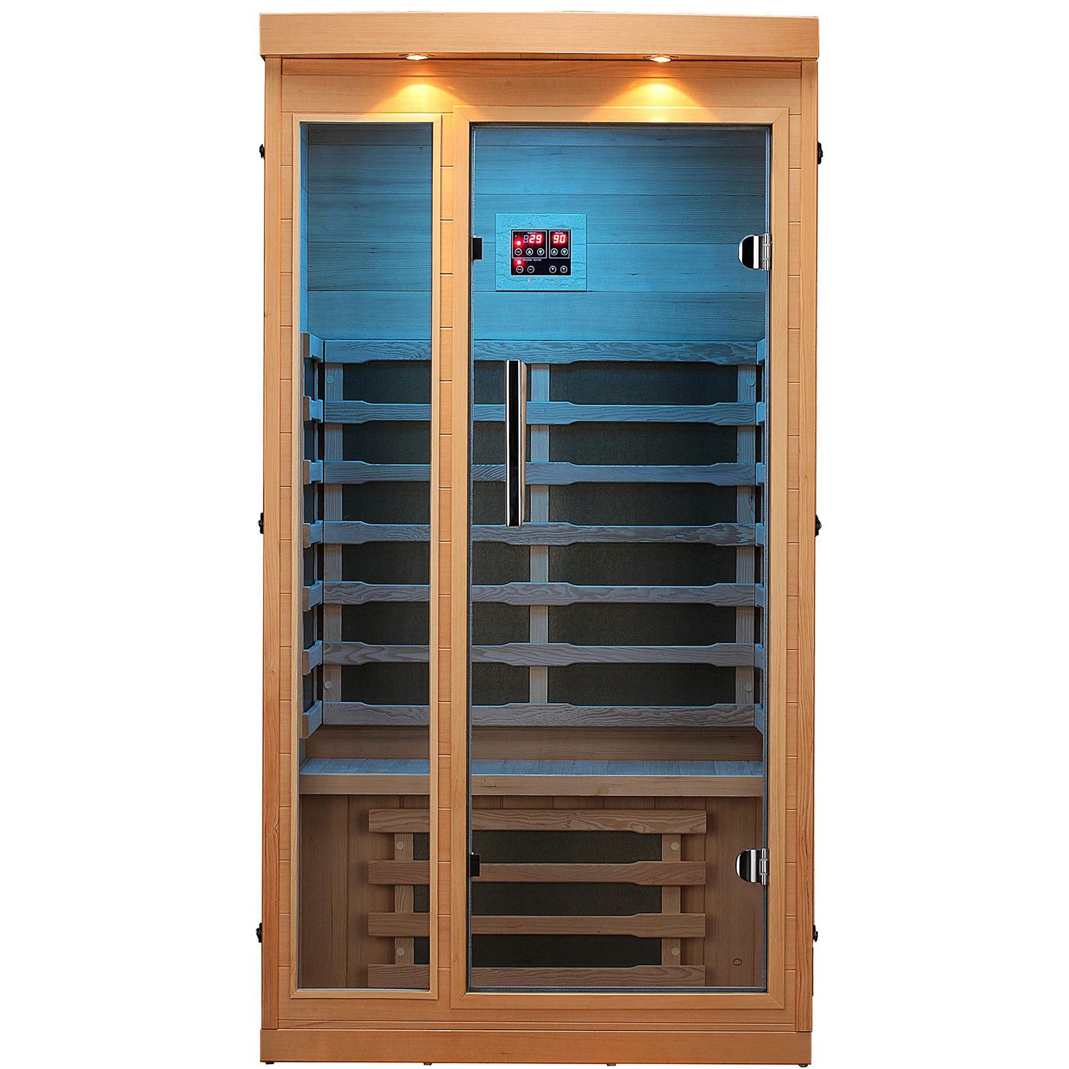 Canadian Spa GmbH Infrarotkabine Chilliwack Sauna, BxTxH: 102 x 97 x 191 cm, 1-2 personen, für Haushaltssteckdosen, Bluetooth Audio, Aromatherapie