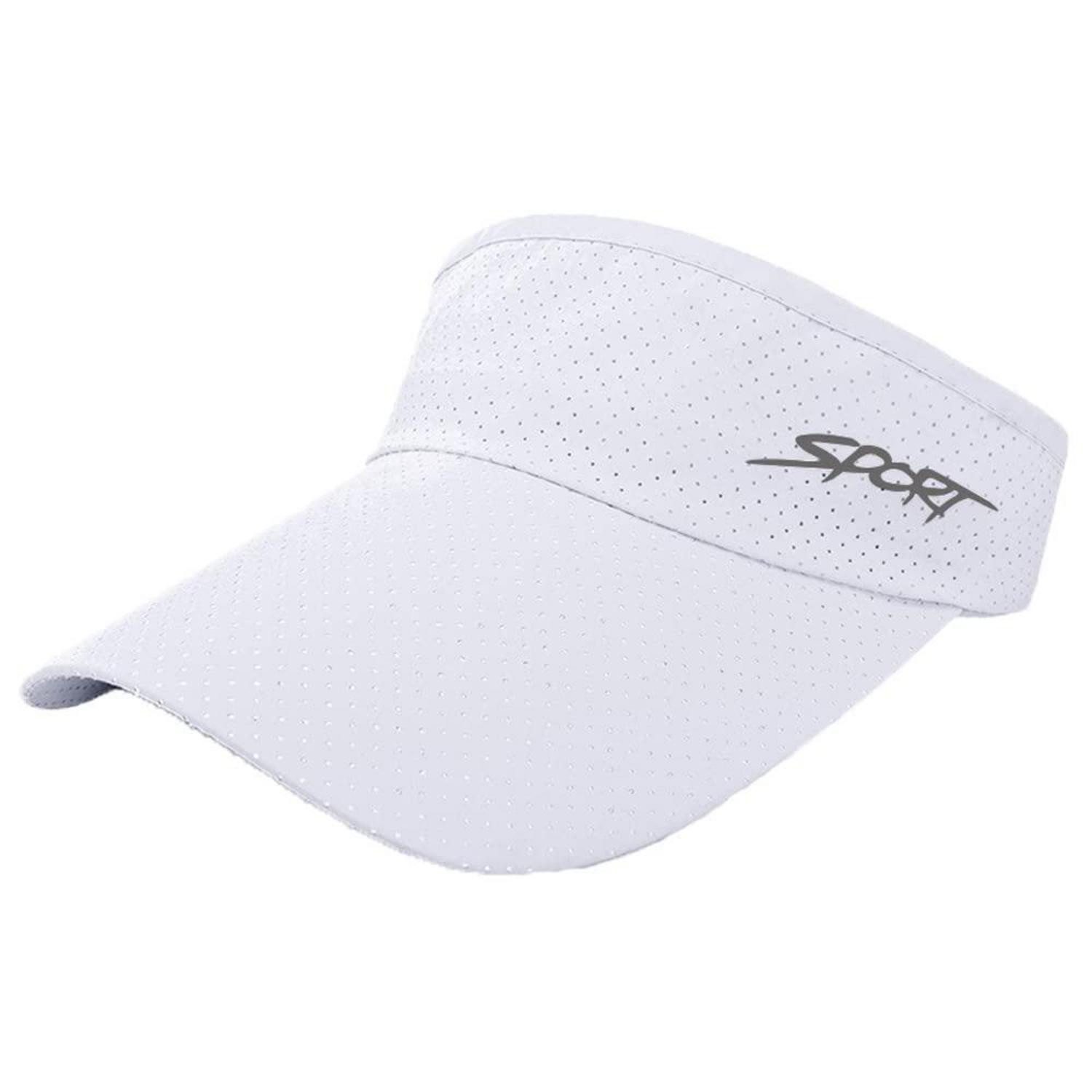 LuxusKollektion Visor Visor Cap Herren Damen Unisex Sport Golf Tennis Einheitsgröße 1 Weiß