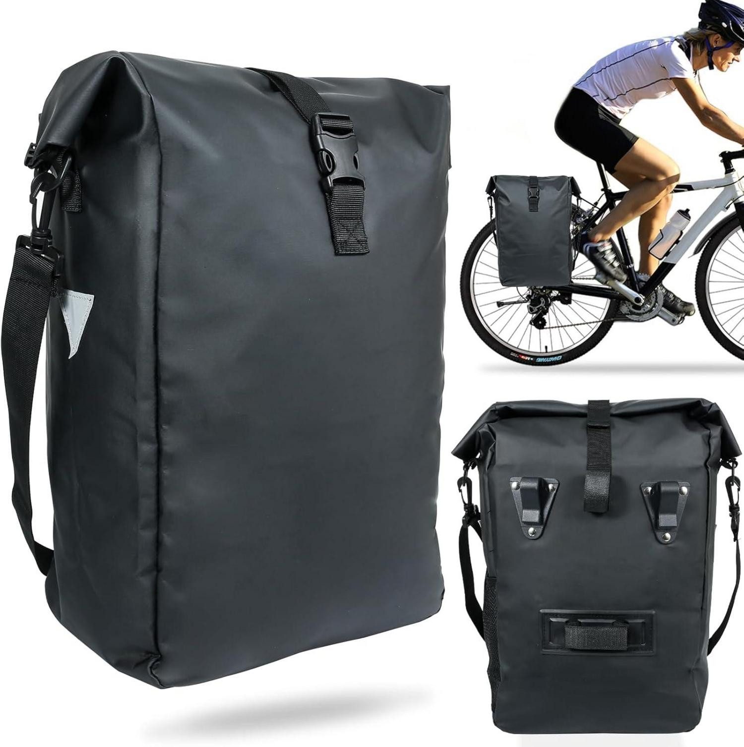 Fahrrad-Gepäckträger Fahrradtasche für Gepäckträger 20L wasserdicht Umhängetasche