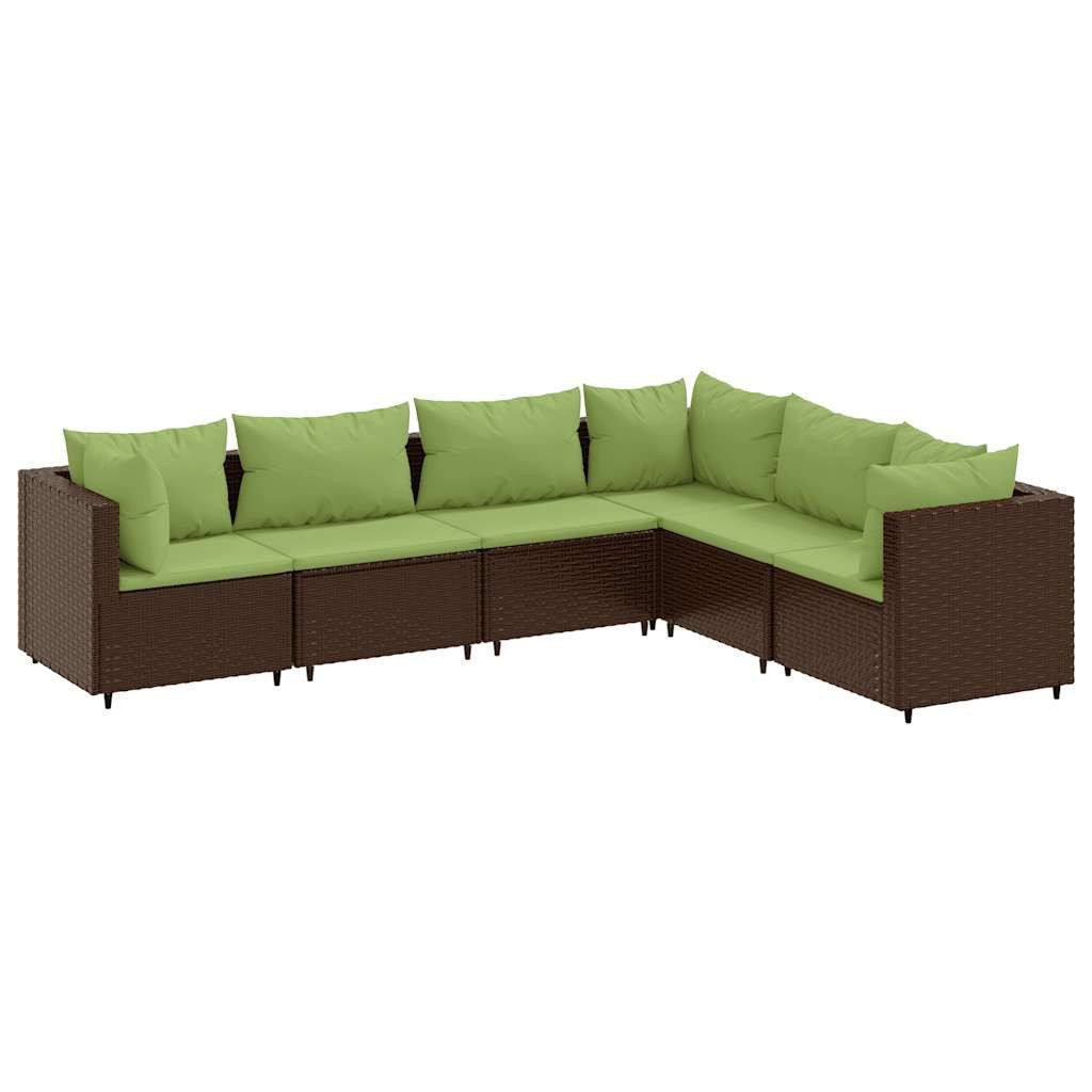 vidaXL Gartenlounge-Set 6-tlg. Garten-Lounge-Set mit Kissen günstig online kaufen