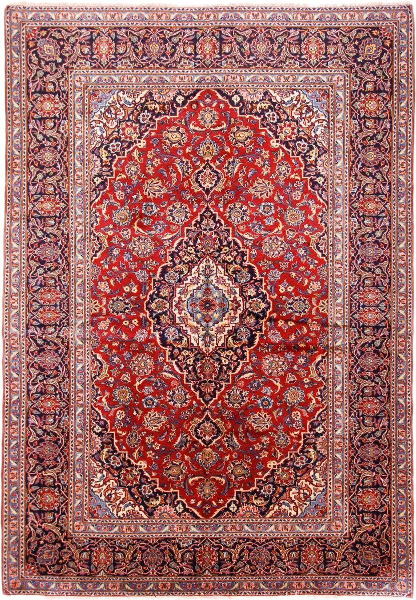 Orientteppich Keshan 214x307 Handgeknüpfter Orientteppich / Perserteppich, Nain Trading, rechteckig, Höhe: 12 mm