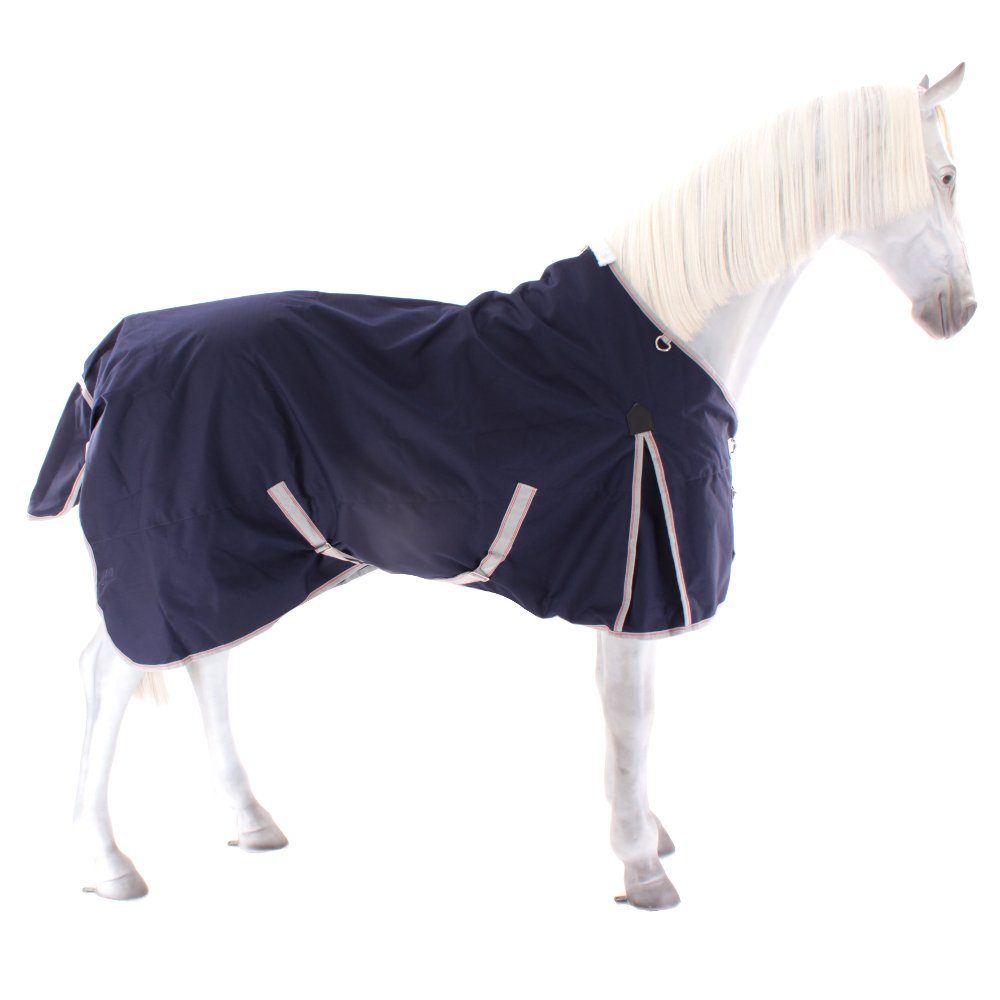 WeatherBeeta Pferde-Regendecke Weatherbeeta Comfitec Essential Standard Lite Plus 50g - navy/silver/red