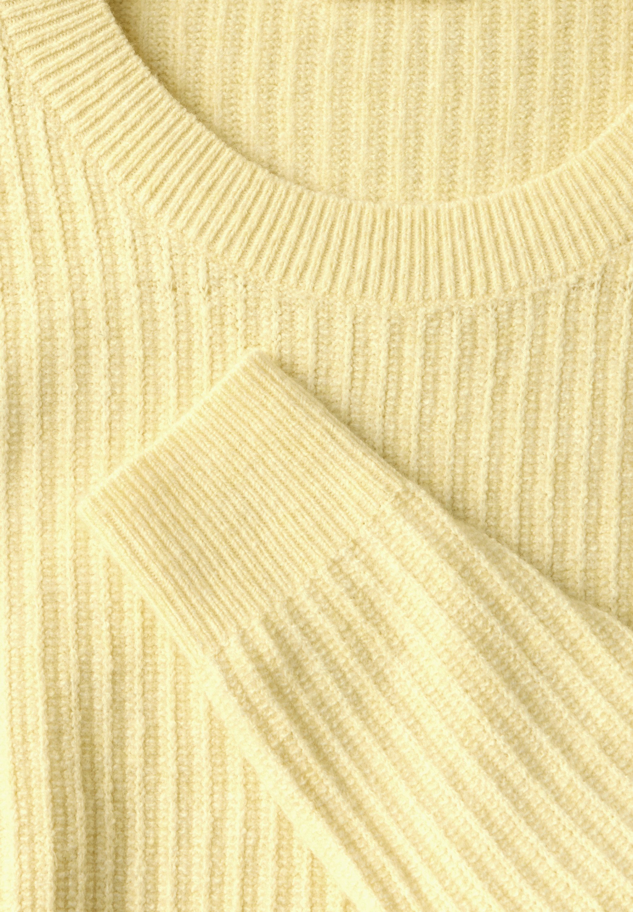 STREET ONE STUDIO Strickpullover aus Baumwolle mit Stretchanteil