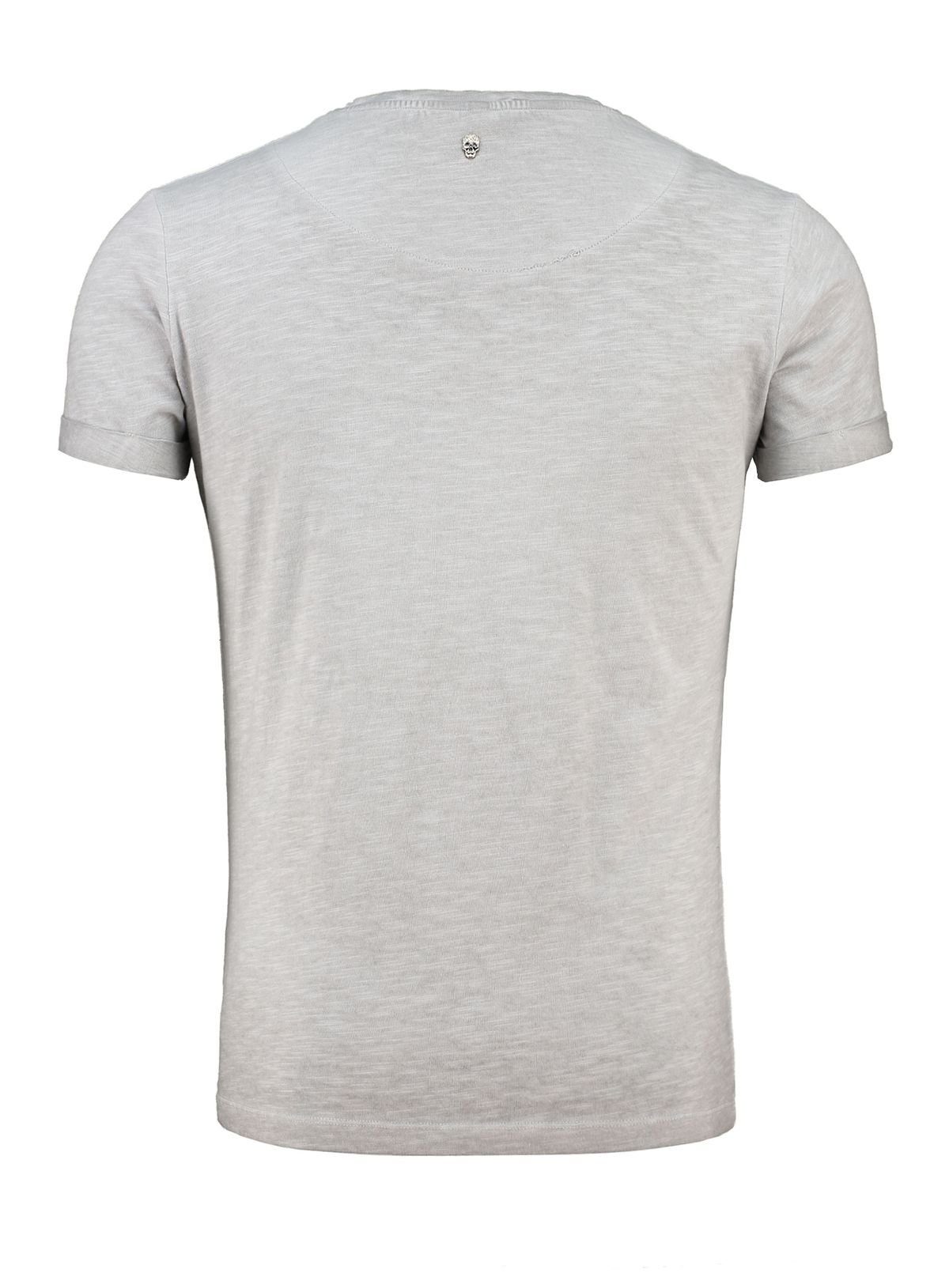 Key Largo T-Shirt T-Shirt Triangle Skull Totenkopf Print Motiv vintage Look günstig online kaufen