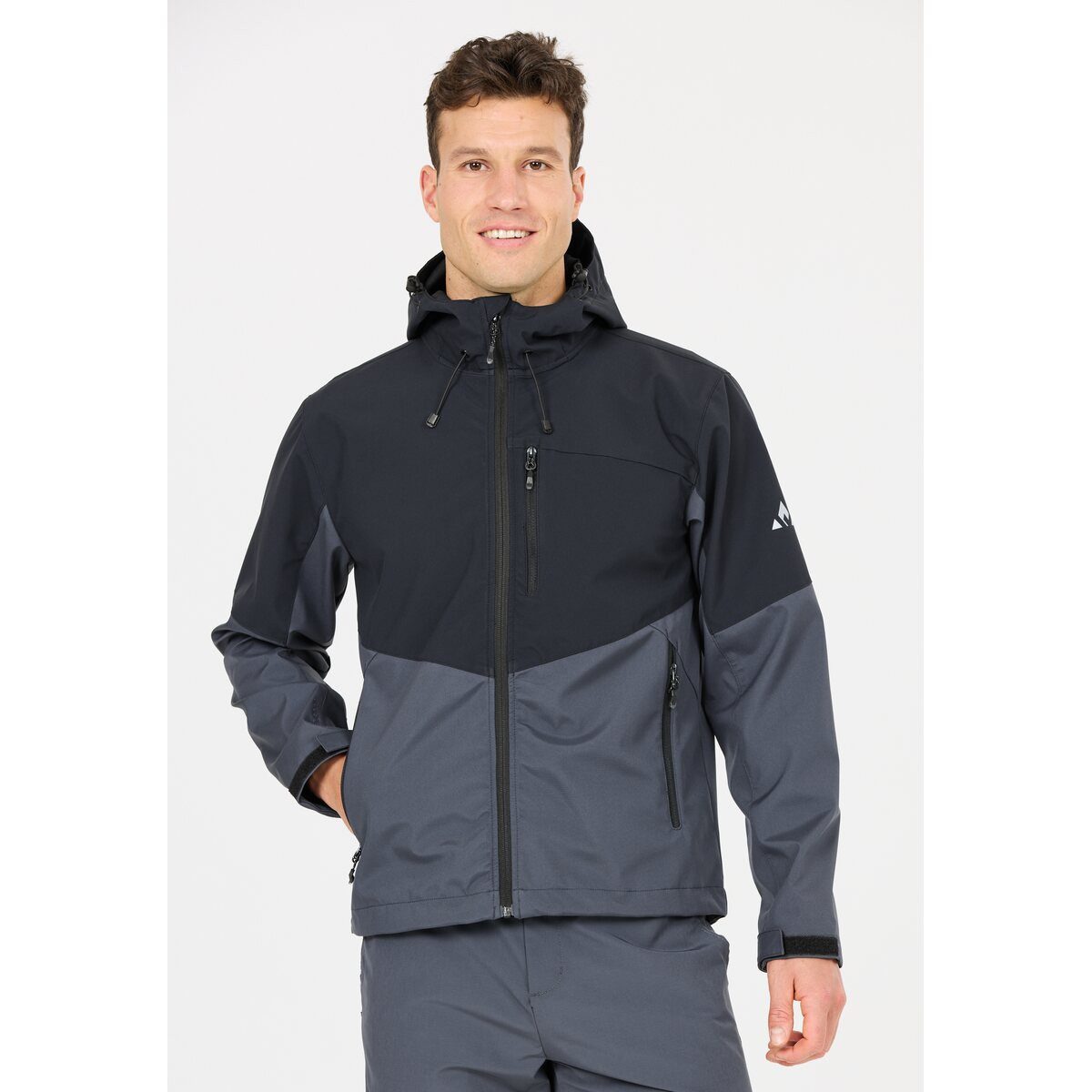 WHISTLER Softshelljacke Rodney V2 W-PRO 8.000 (winddicht, atmungsaktiv) grau Herren