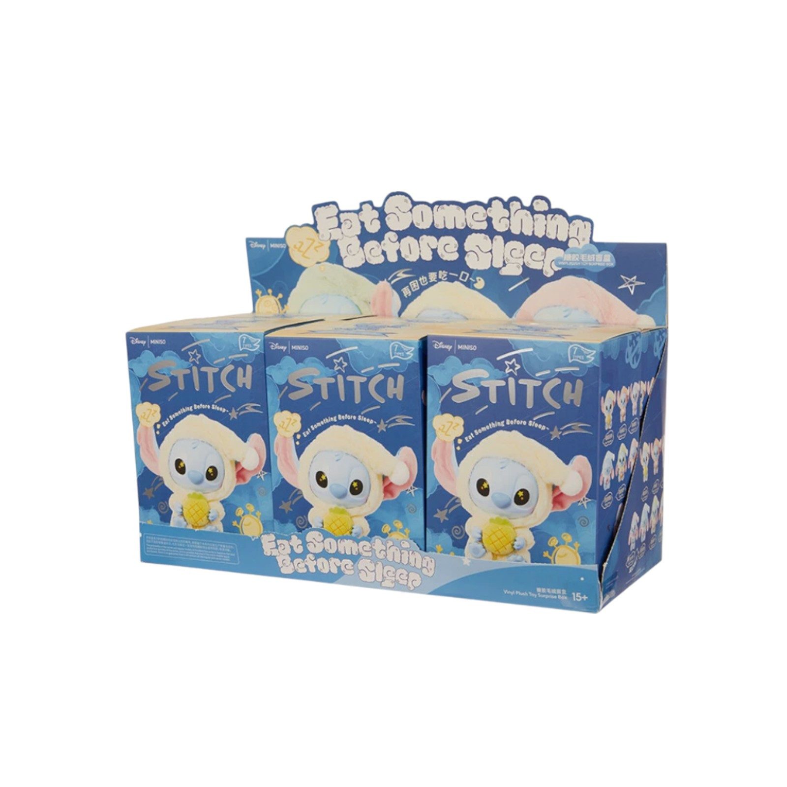 Disney Sammelfigur Miniso Top Labubu Toy Disney Stich (6 Blind Box)