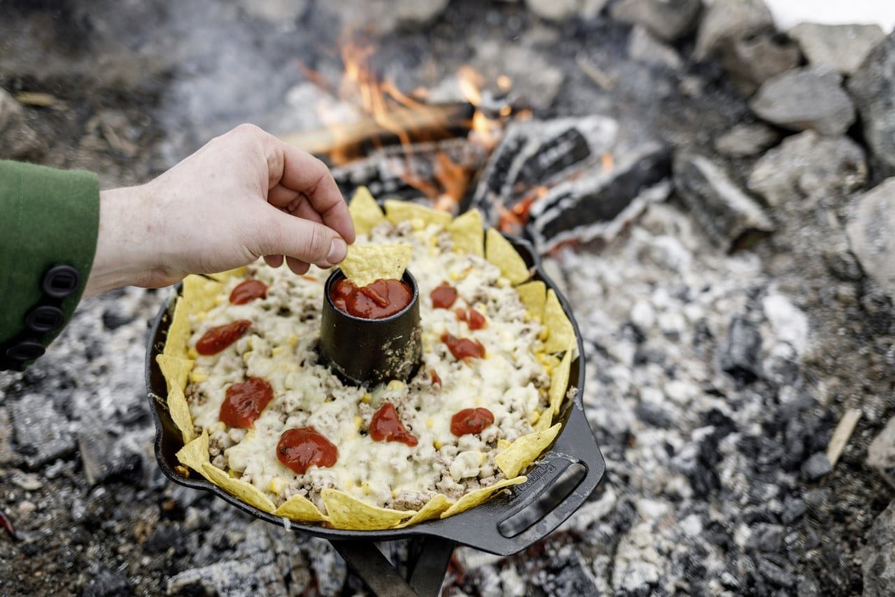 Petromax Grillpfanne Petromax Feuerpfanne Gusseisen Ø 25 cm mit zwei