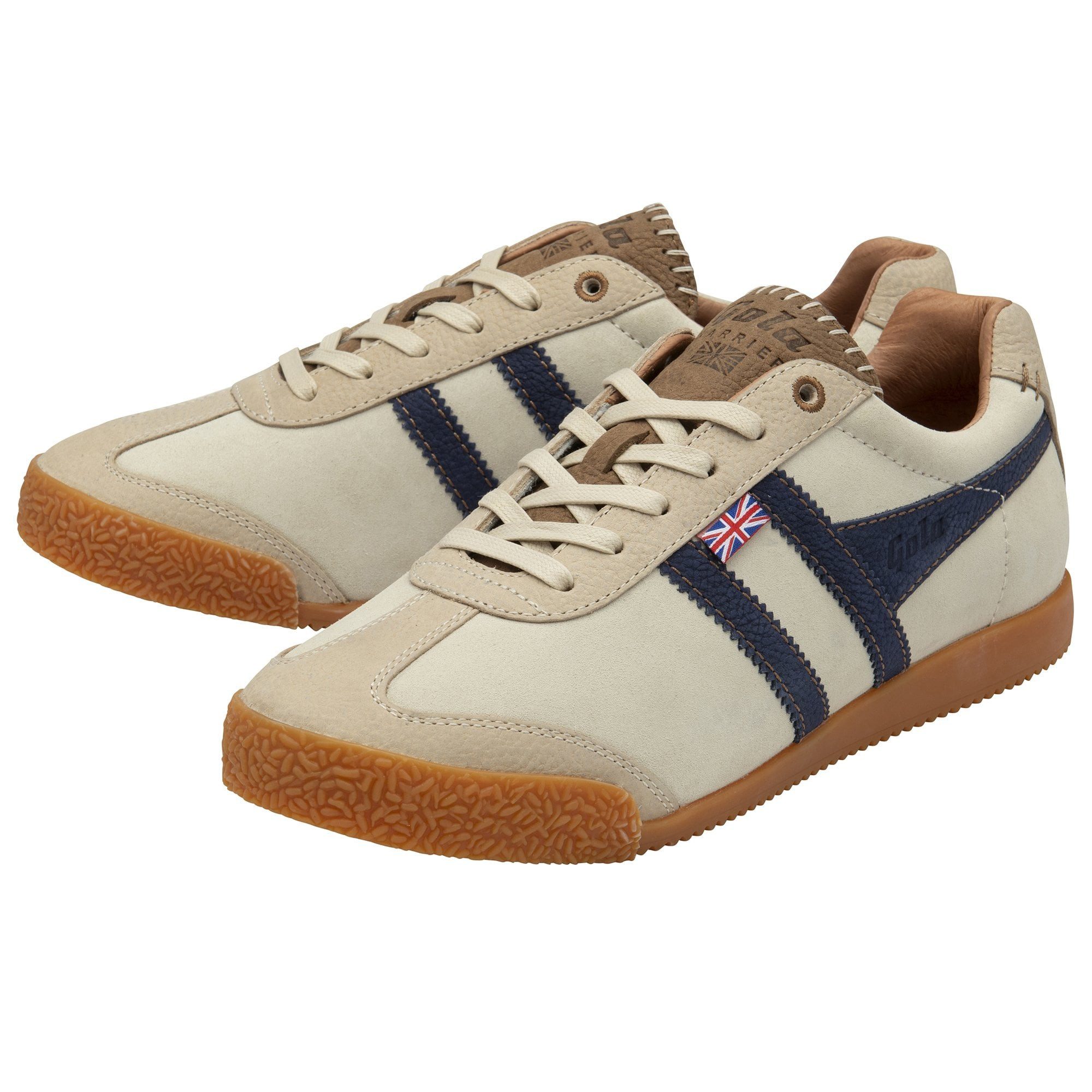 Gola Harrier Cambridge 2024 - Made in England - beige/navyblau Herren Sneak günstig online kaufen