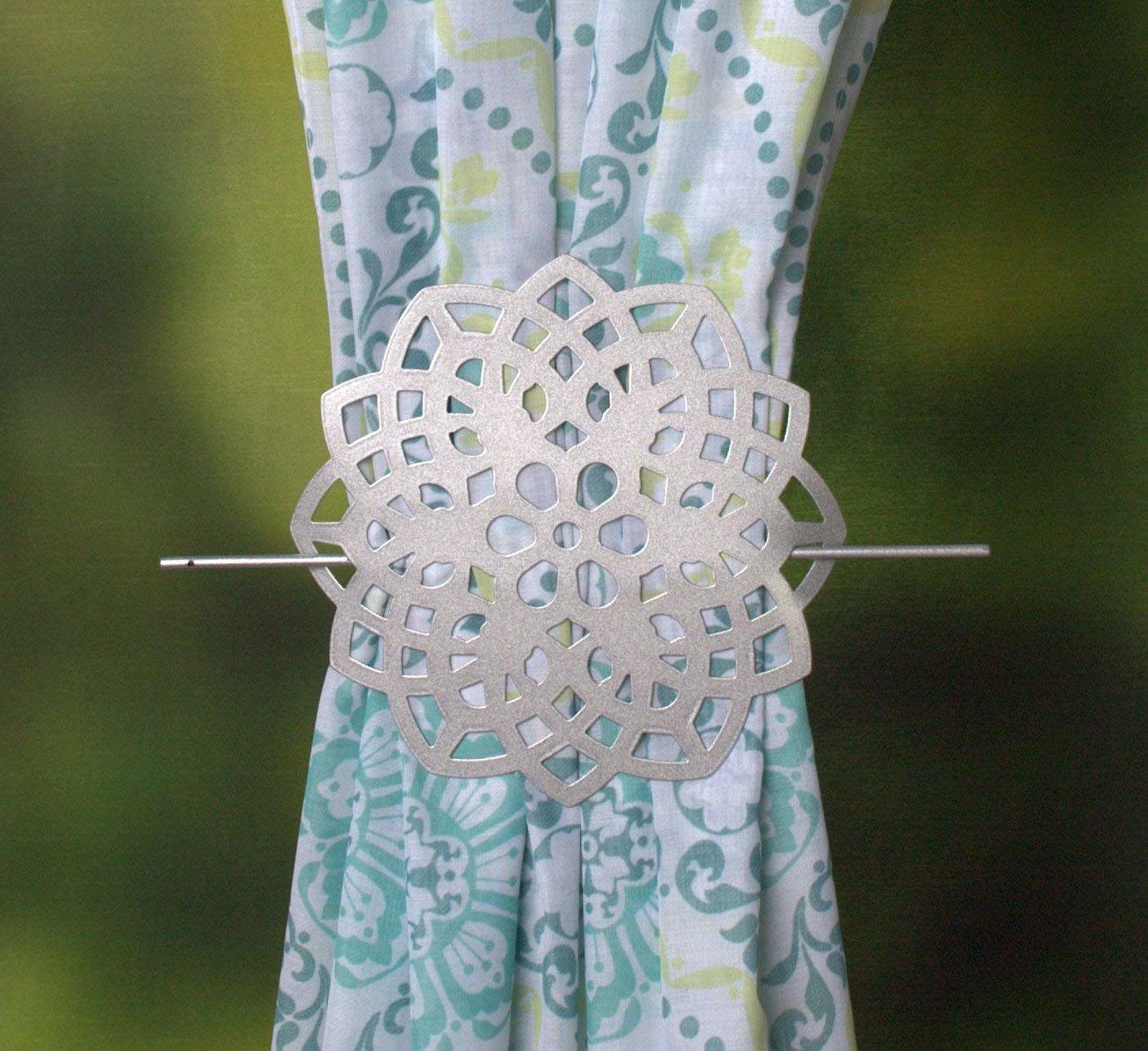 HOME WOHNIDEEN Raffhalter FLOWER, Gardinen, Vorhänge günstig online kaufen