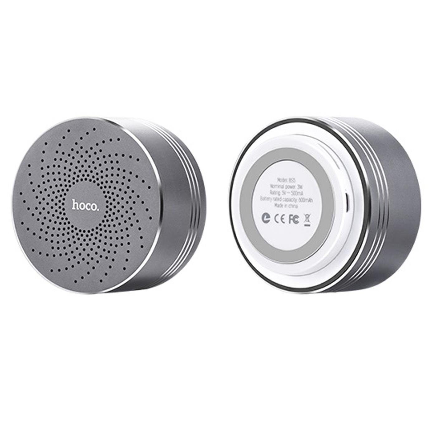 HOCO BS30 Premium MicroSD Bluetooth Silber 2.1 (3 Portable-Lautsprecher Slot Akku Sound W, V Robust) 1 tragbar Lautsprecher