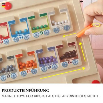 MAGICSHE Spiel, Magnetspiel Baby Montessori Spielzeug für Kinder über 3 Jahren