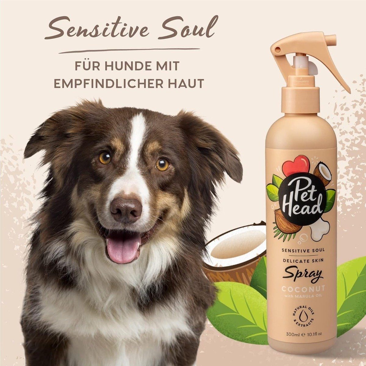Pet Head Fellpflege Spray "Sensitive Soul" Coconut 300 ml