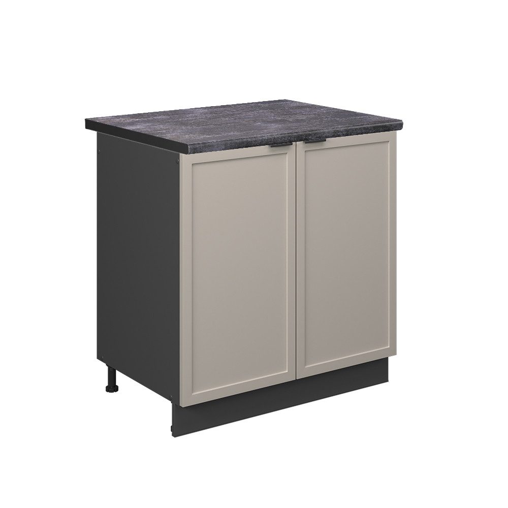 Vicco Spülenunterschrank Fame-Line, GrauBeige/Anthrazit, 80 cm, günstig online kaufen