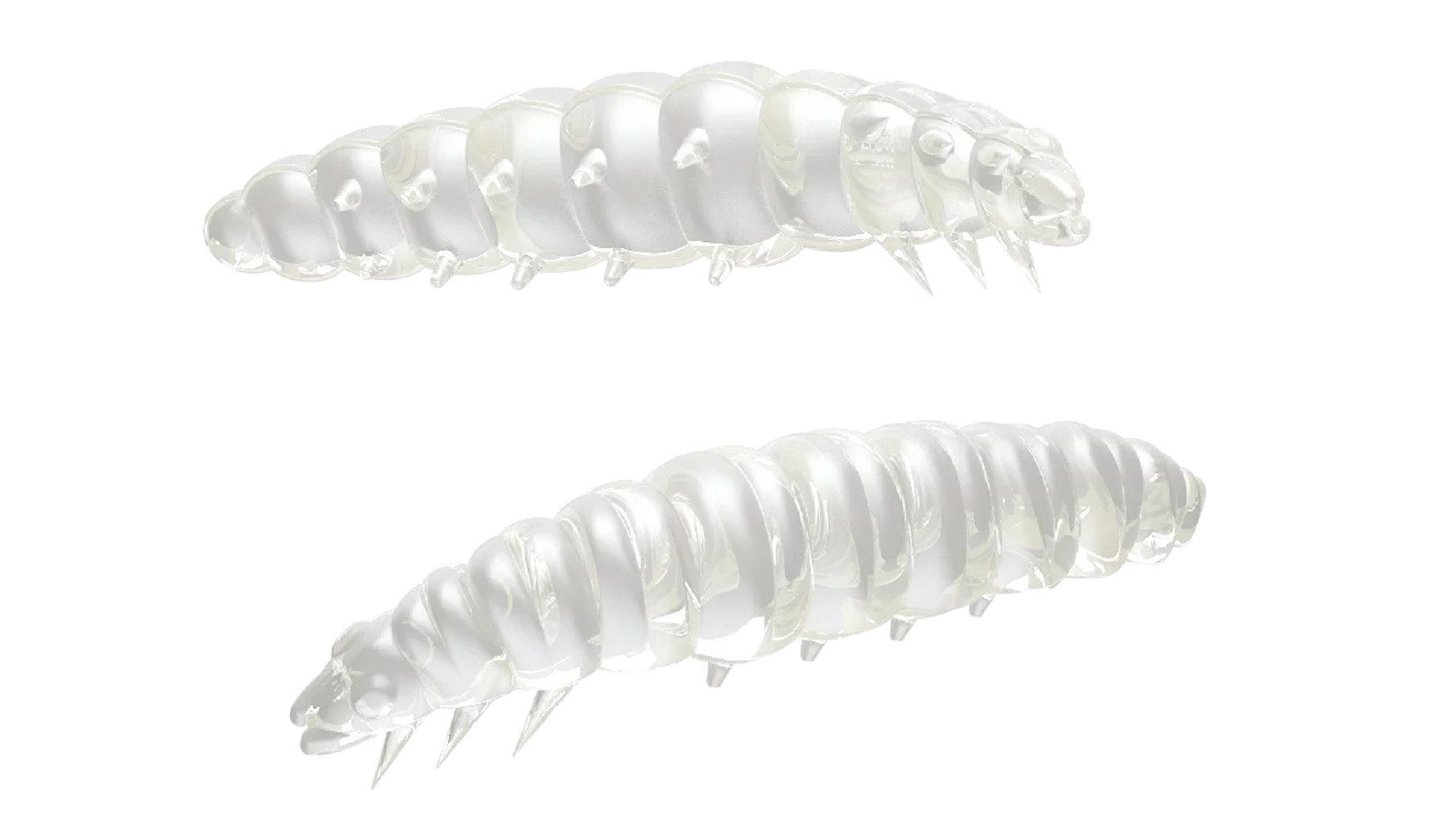 Libra Lures Kunstköder LIBRA LURES LARVA 35mm - Käse - Forelle Larve Angeln Gummi 12 St., (Spar-Set), Tolle Farbe und sehr Detailgetreu