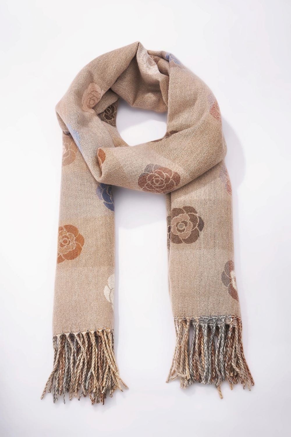 Goodman Design XXL-Schal Schal mit floralem Muster und weicher Wollmischung günstig online kaufen