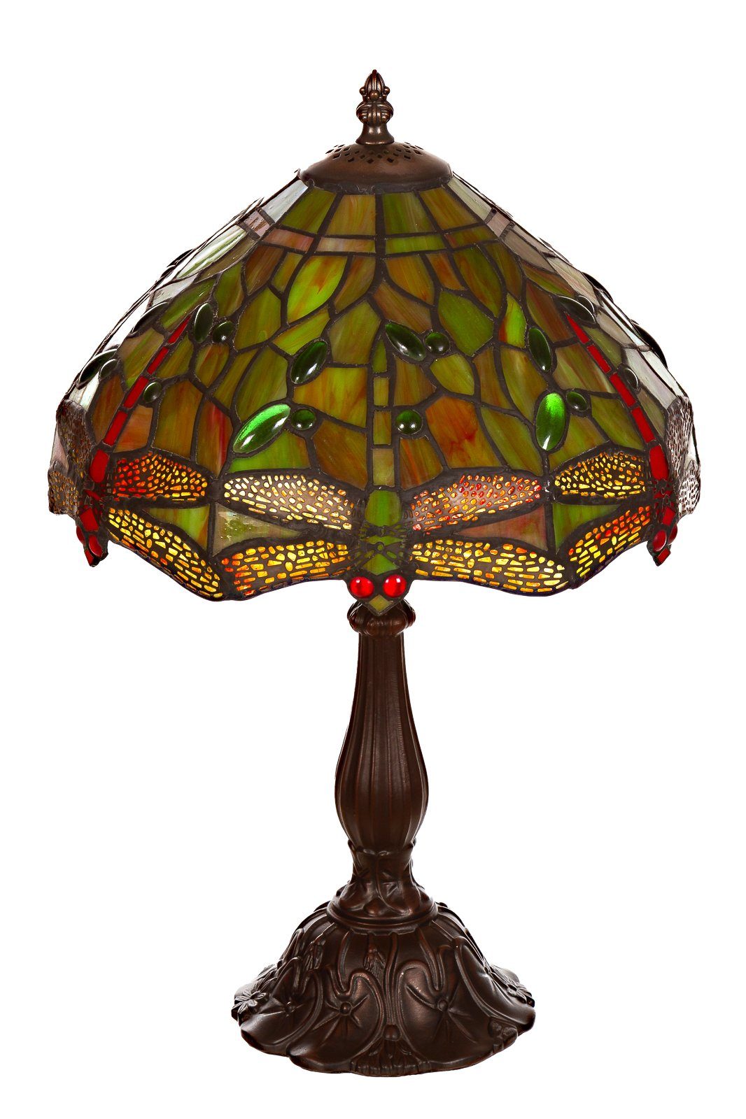 BIRENDY Stehlampe Birendy 12 Zoll Tischlampe Tiffany Libelle groß Motiv Lampe