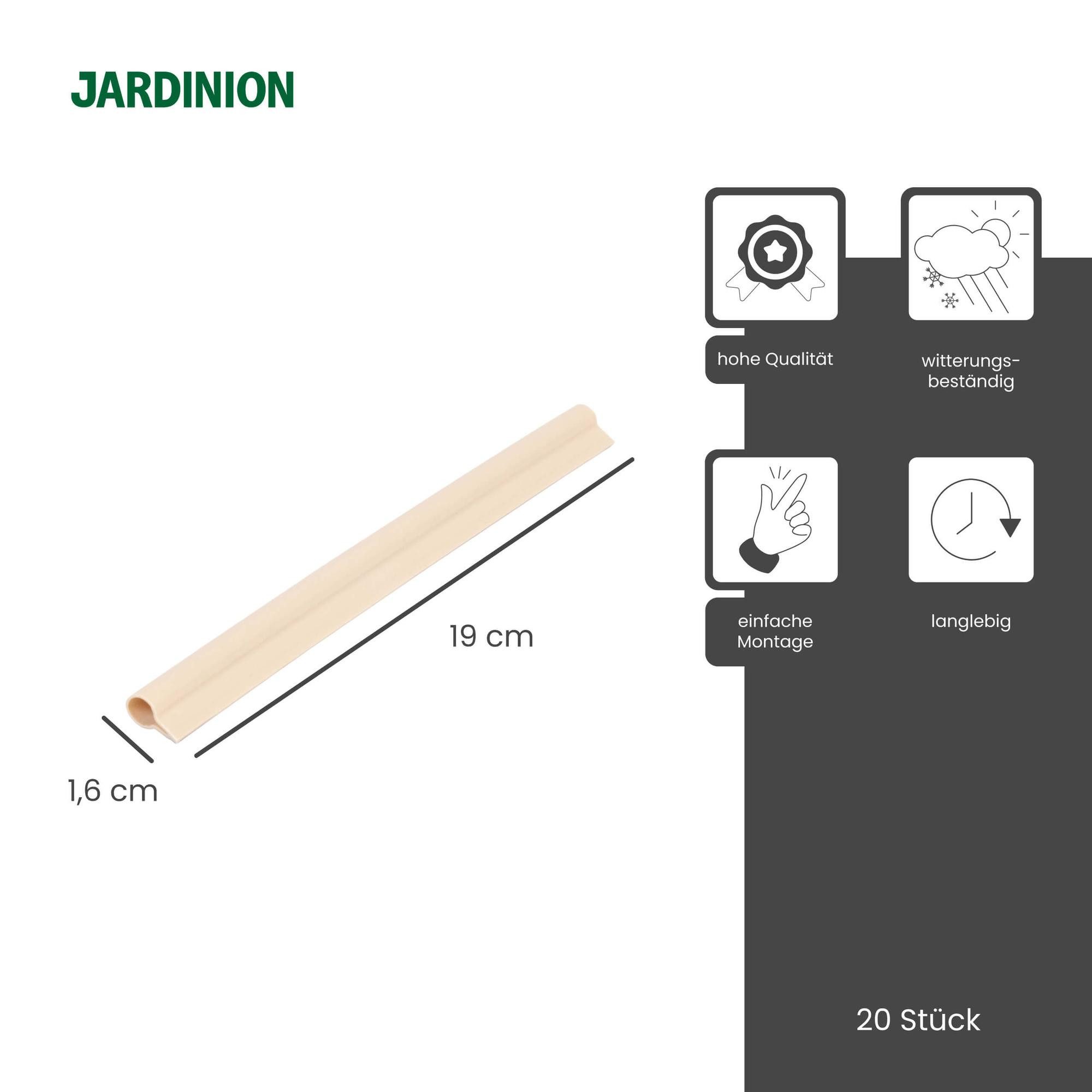 Jardinion Sichtschutzstreifen, (Befestigungsclips, Klemmschienen für Sichts günstig online kaufen