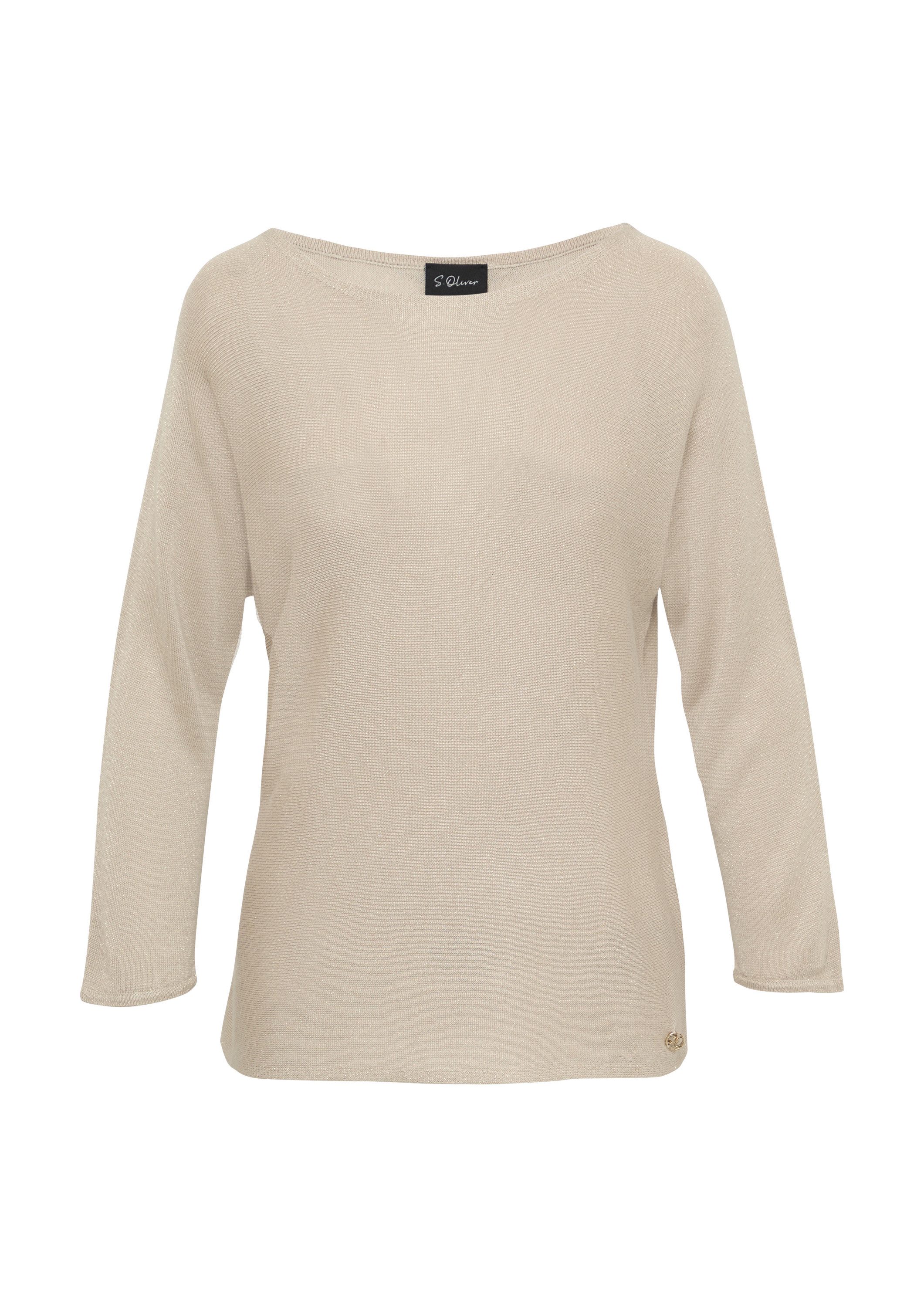 s.Oliver 3/4 Arm-Pullover Strickpullover (1-tlg) günstig online kaufen