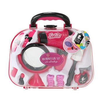 Toi-Toys Spielzeug-Frisierkoffer Friseurset mit echtem Fön im Koffer Haare stylen