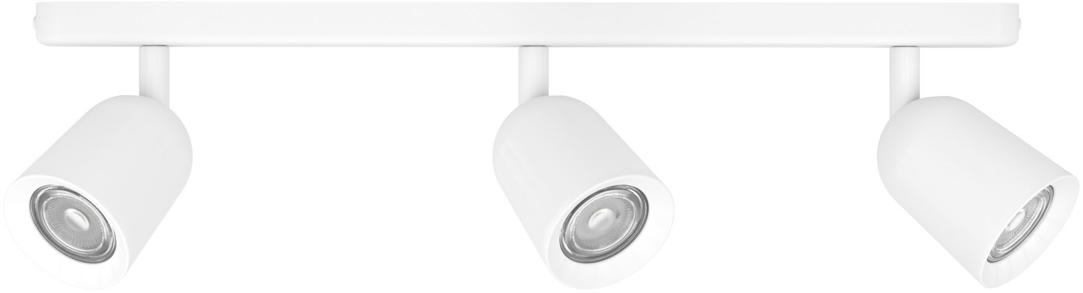 EGLO Deckenspot CAMALDOLI Spotlampe - Stahl - GU10 - 3X10W - IP20, ohne Leuchtmittel, Wandleuchte, Wandspot, schwenkbar, Strahler, L52 x B4,5 x H11,5 cm