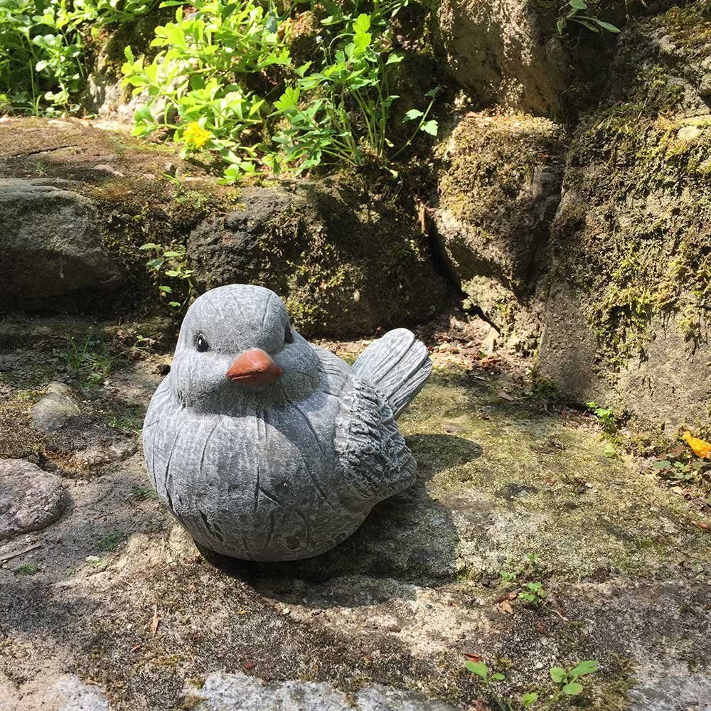Antikas Gartenfigur Steinfigur Vogel Tierfiguren Terrasse Vogelfiguren