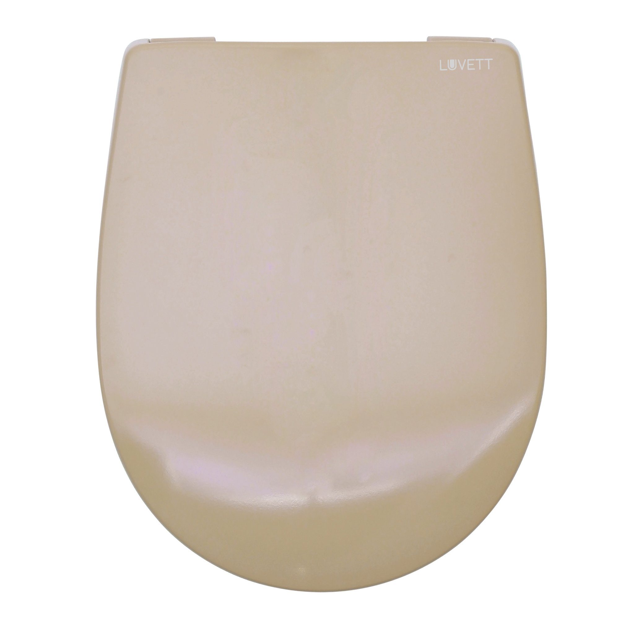 LUVETT WC-Sitz C100 mit Absenkautomatik, Duroplast sanitär, Universelle O-Form (Komplett-Set, Inklusive 3 Befestigungsarten), mit Original SoftClose® Absenkauto – Bild 4 von 5