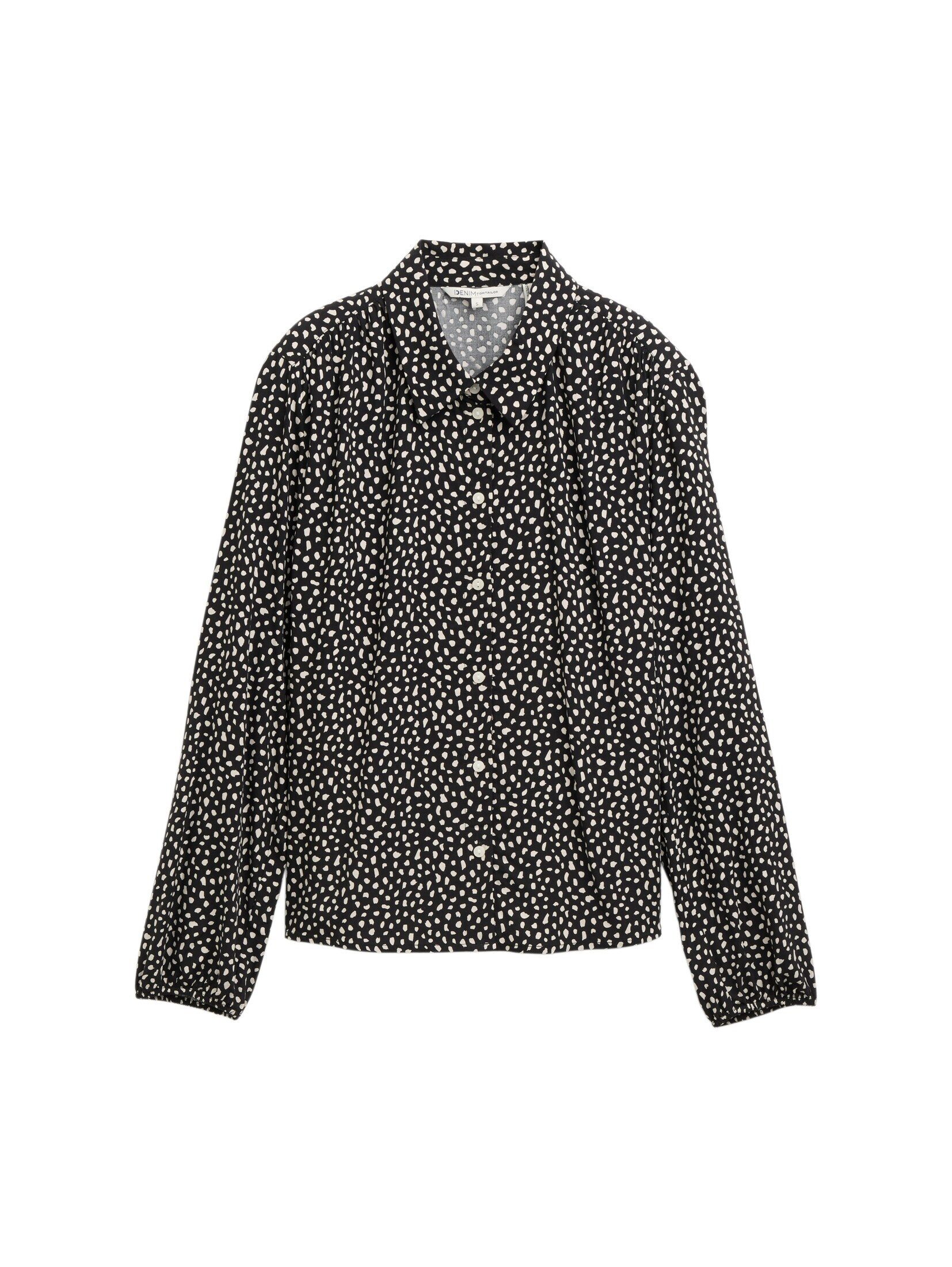 black white dotted print